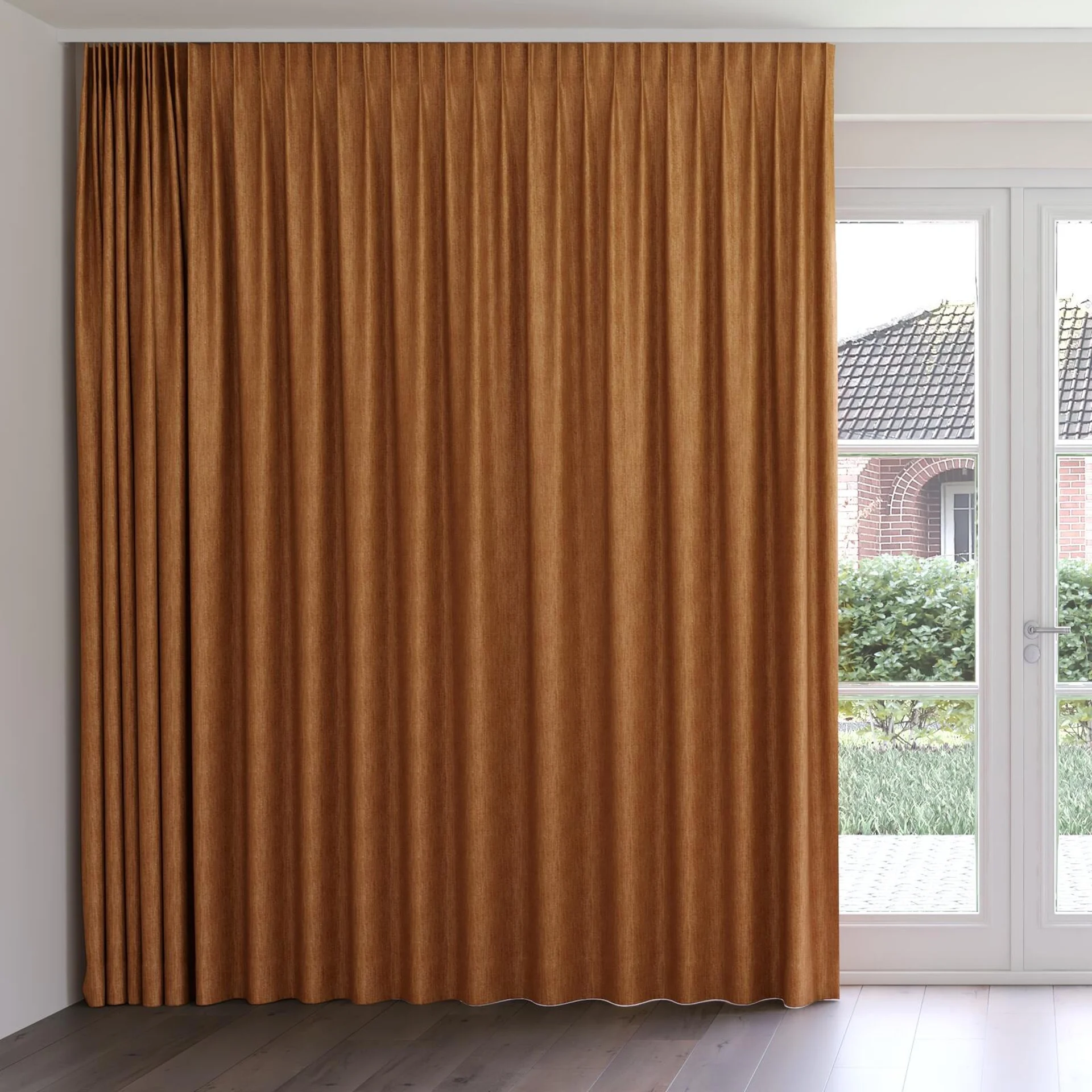 Front view of Trezor Canyon, on curtain rail