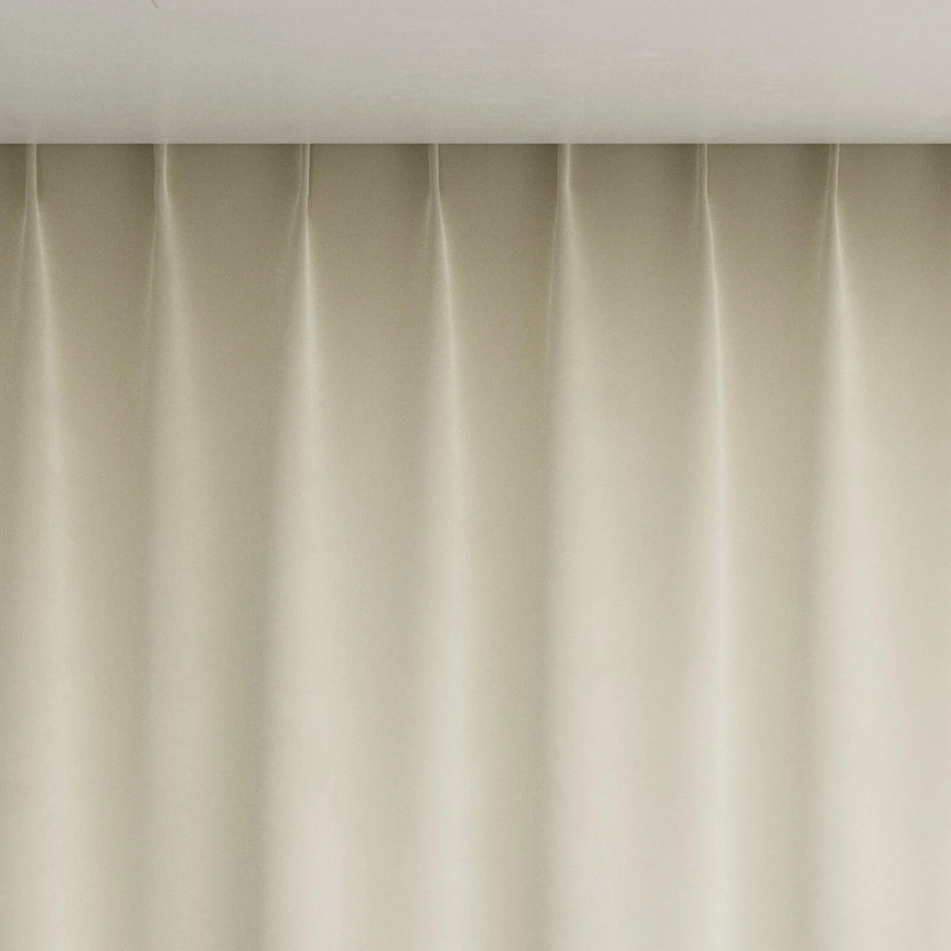Top view of Velvelux Papyrus, pinch pleat