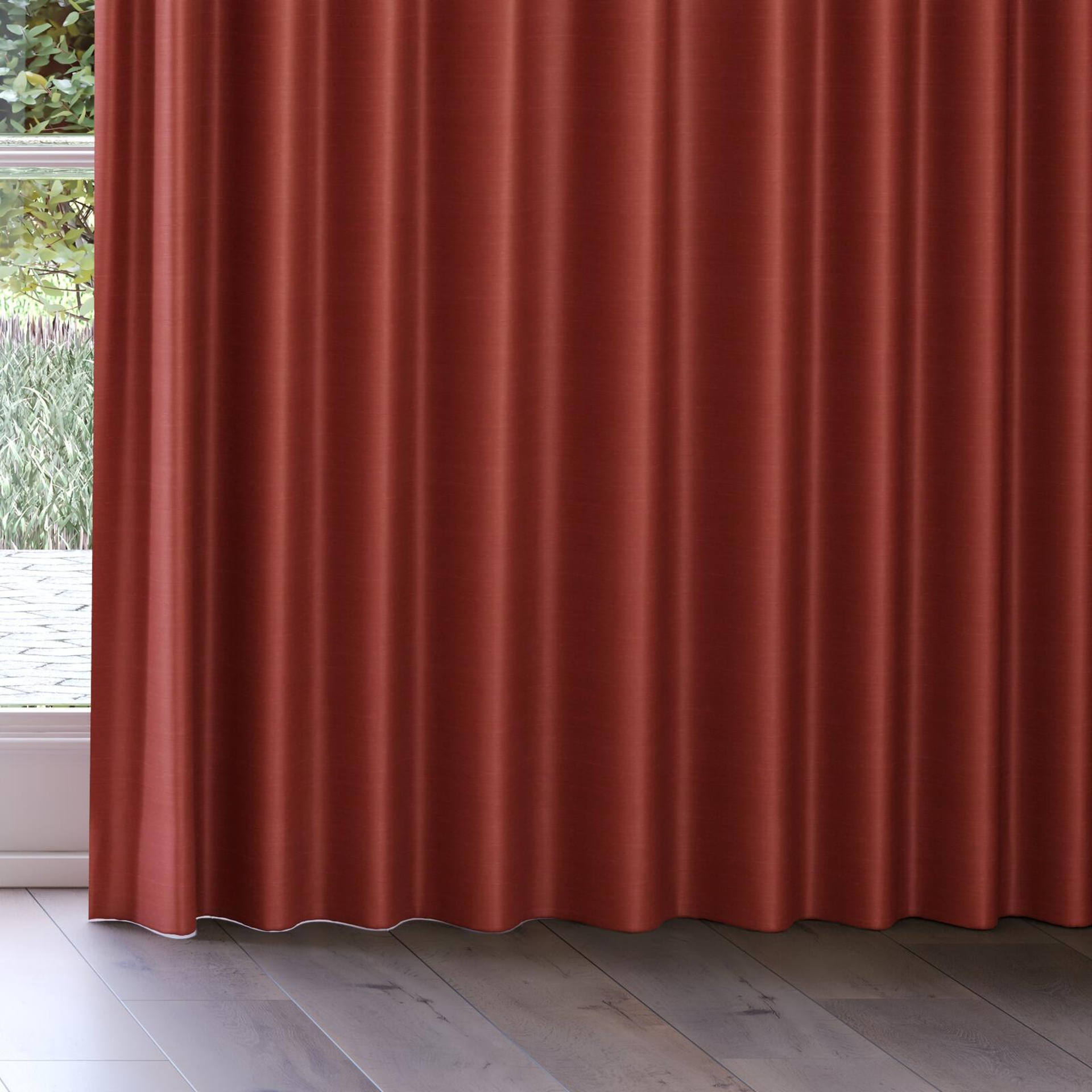 Bottom view of Silky Berry, on curtain rail