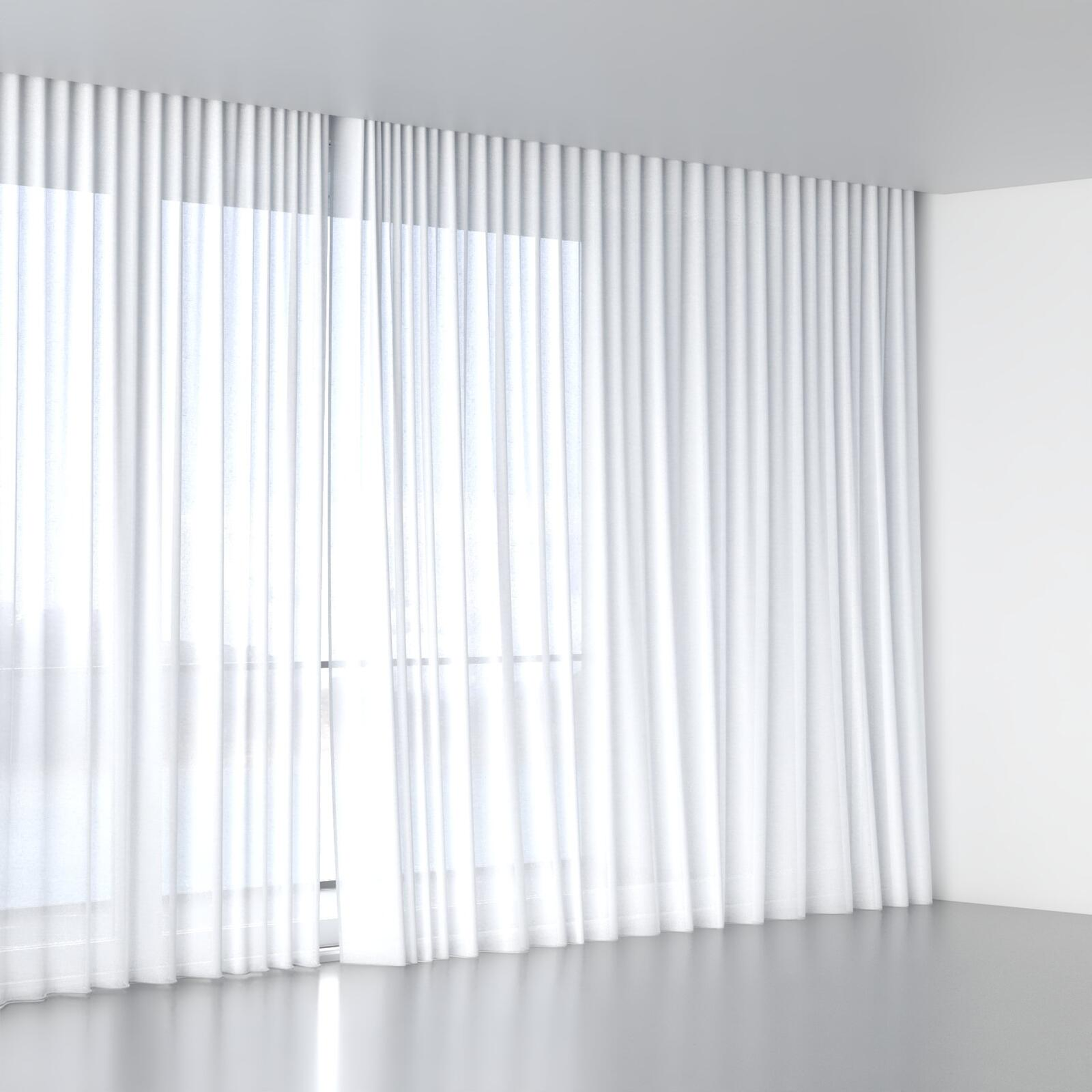 Full view of Arcadia Pristine, wave pleat