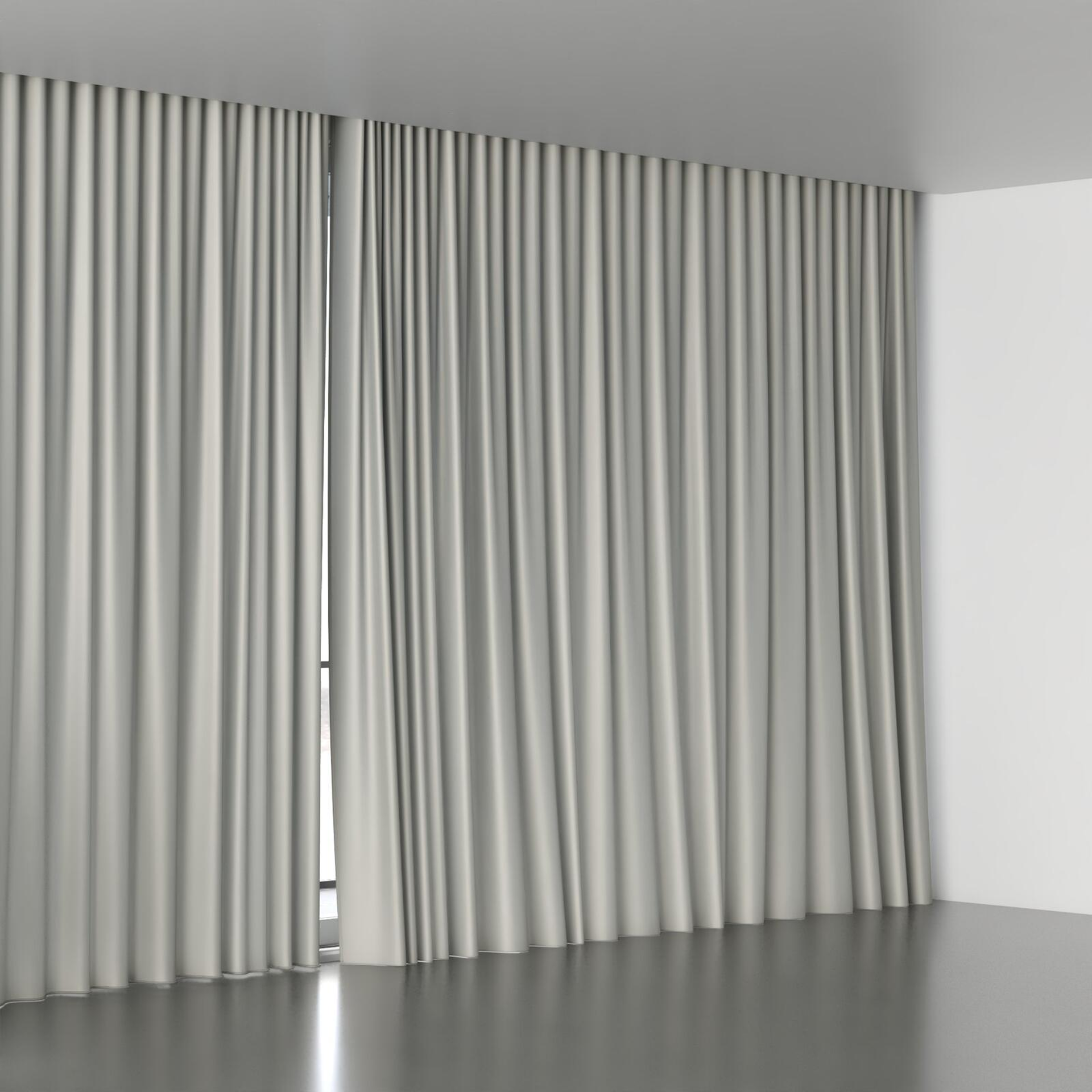 Full view of Optima Pebble, wave pleat