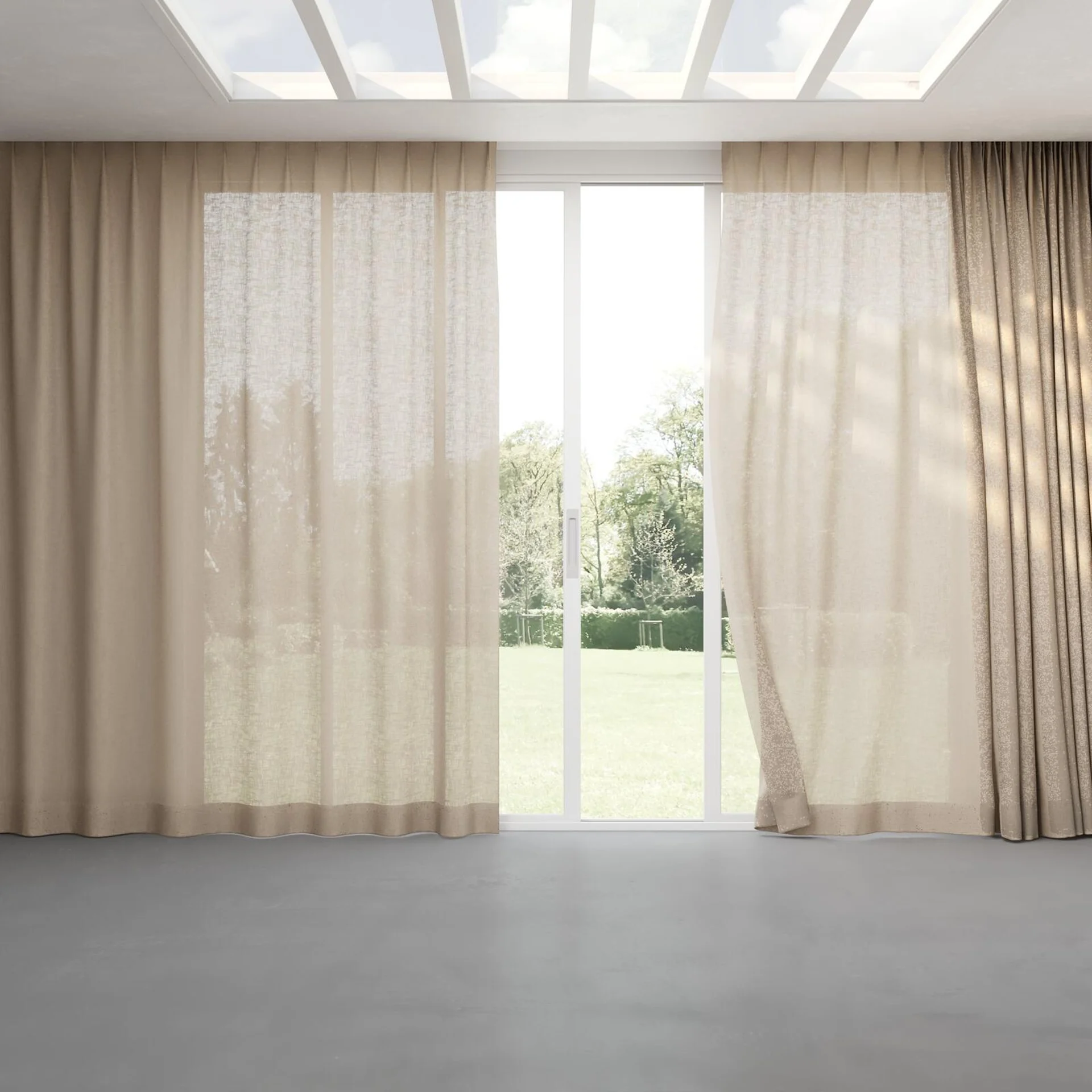 Full view of Adobe Twine, pinch pleat