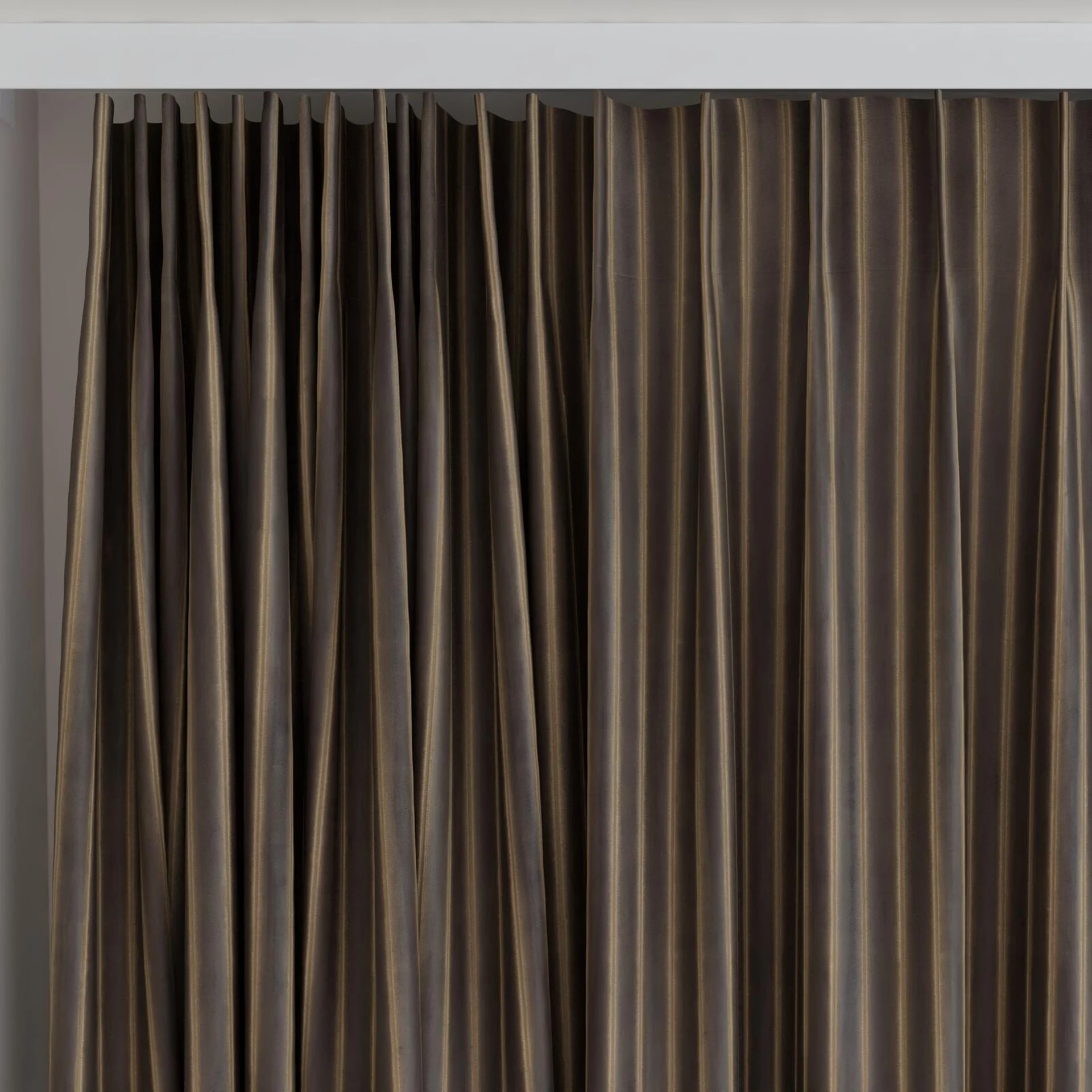 Top view of Cordial Beaver, on curtain rail