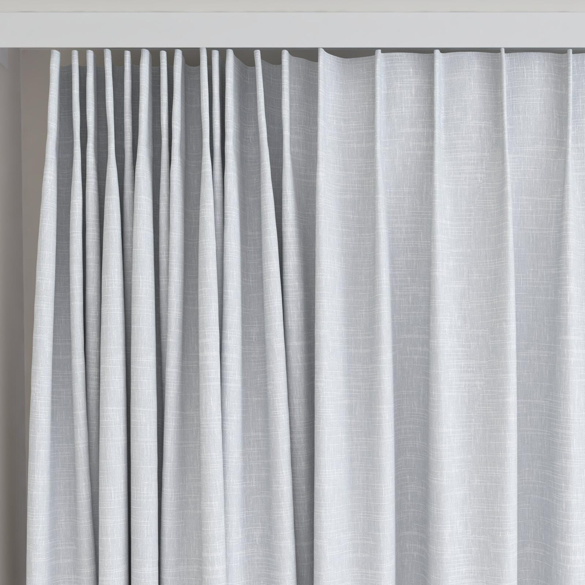 Top view of Artemis Breeze, on curtain rail