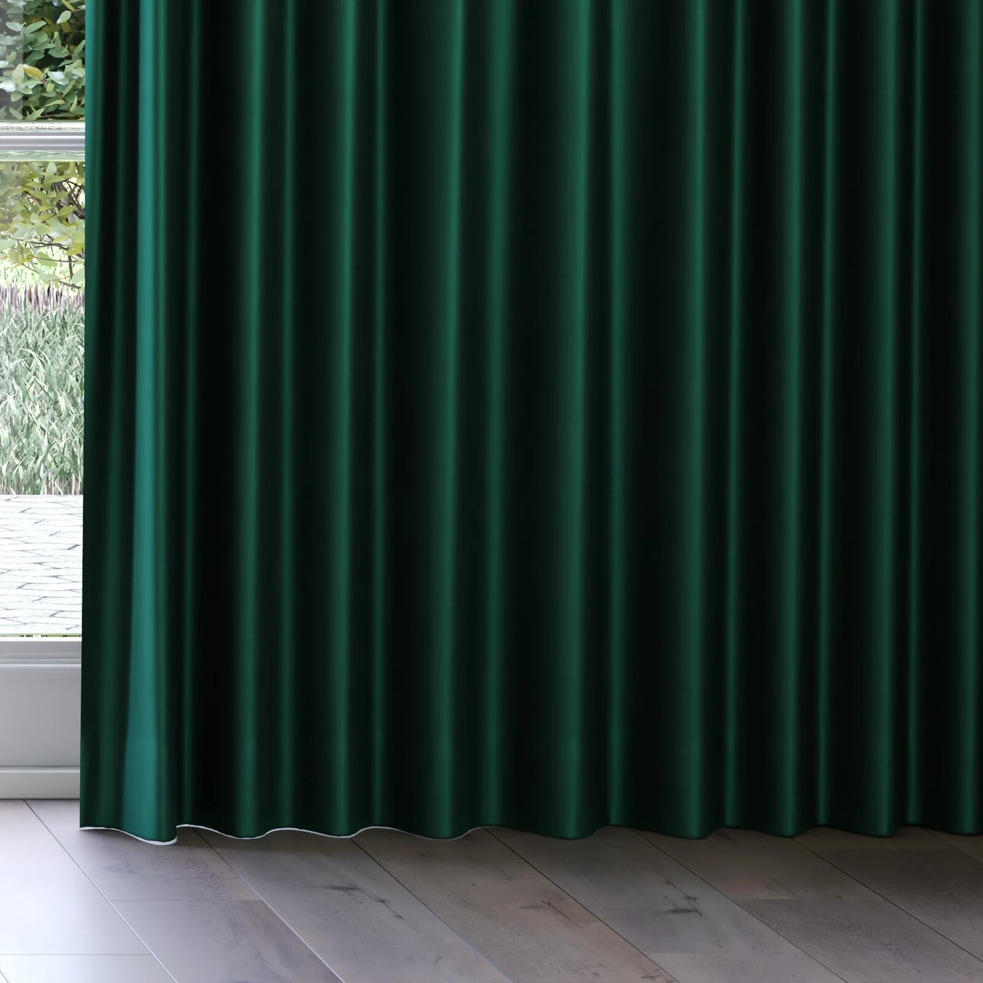 Bottom view of Mont Blanc Beetle, on curtain rail