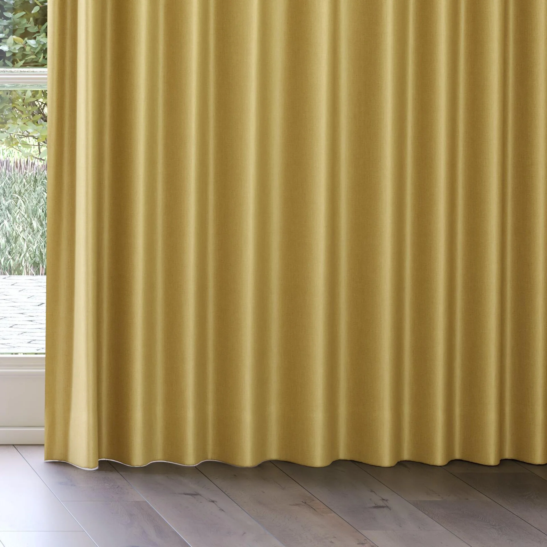 Bottom view of Matrix Gold, on curtain rail