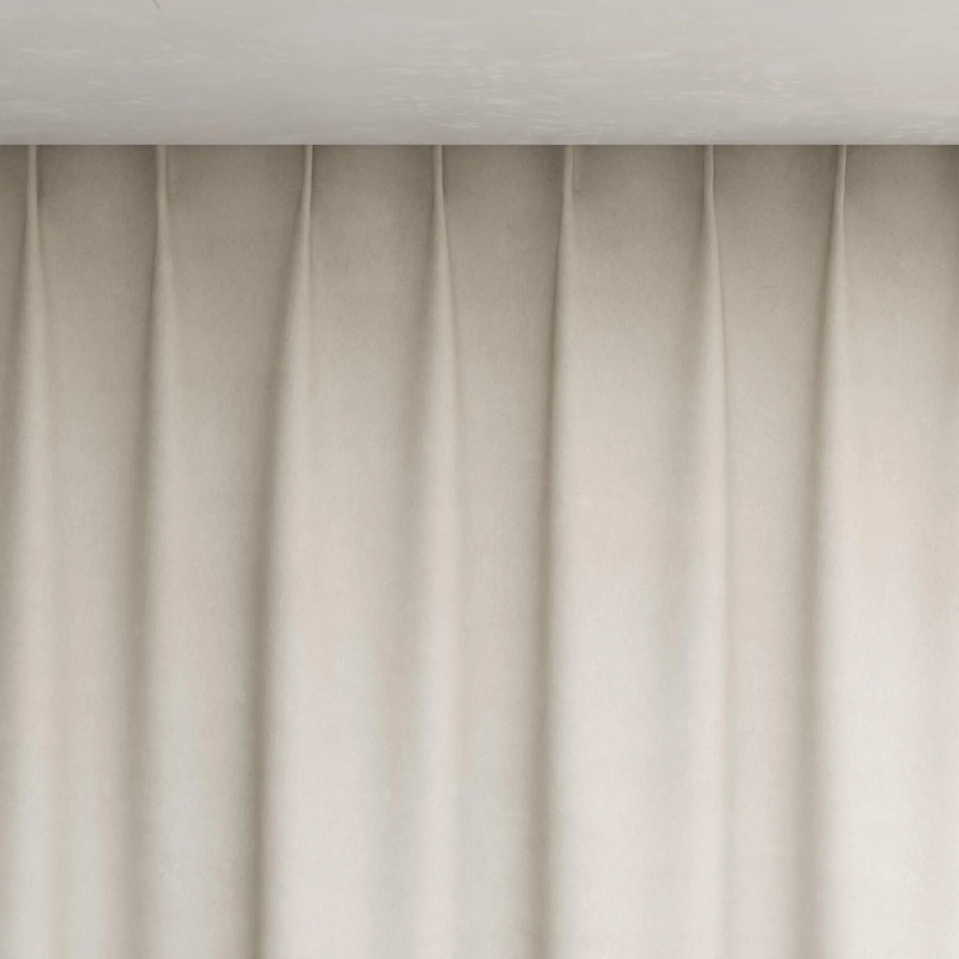 Top view of Lech Wool, pinch pleat