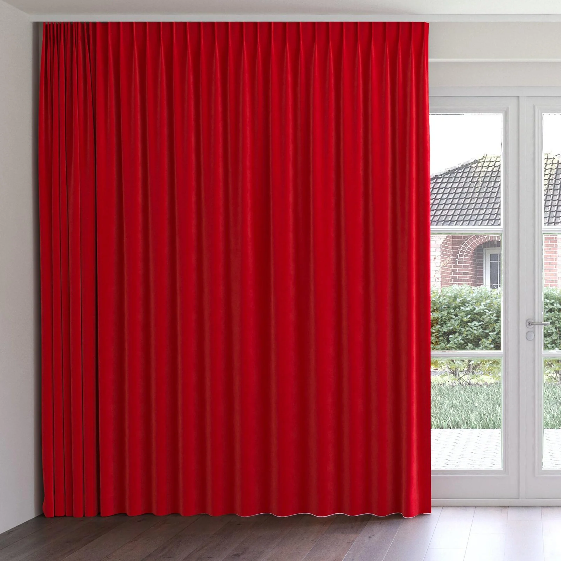 Front view of Vienna Carmen, on curtain rail
