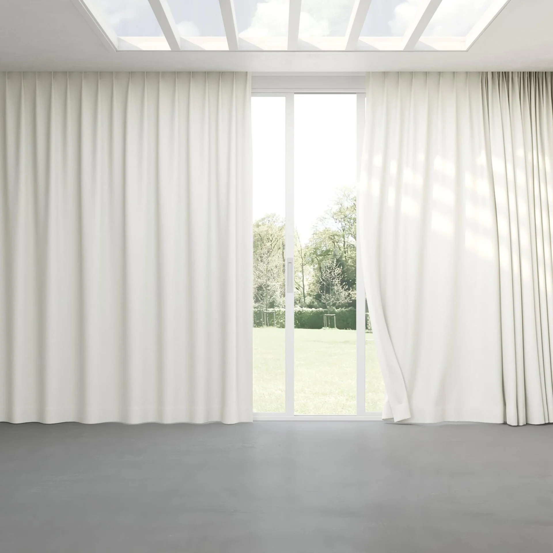 Full view of Bora Bora Pearl, pinch pleat