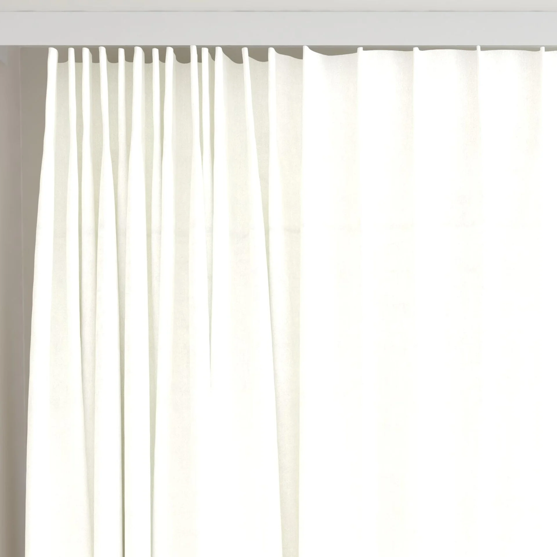 Top view of Warlock Crystal, on curtain rail