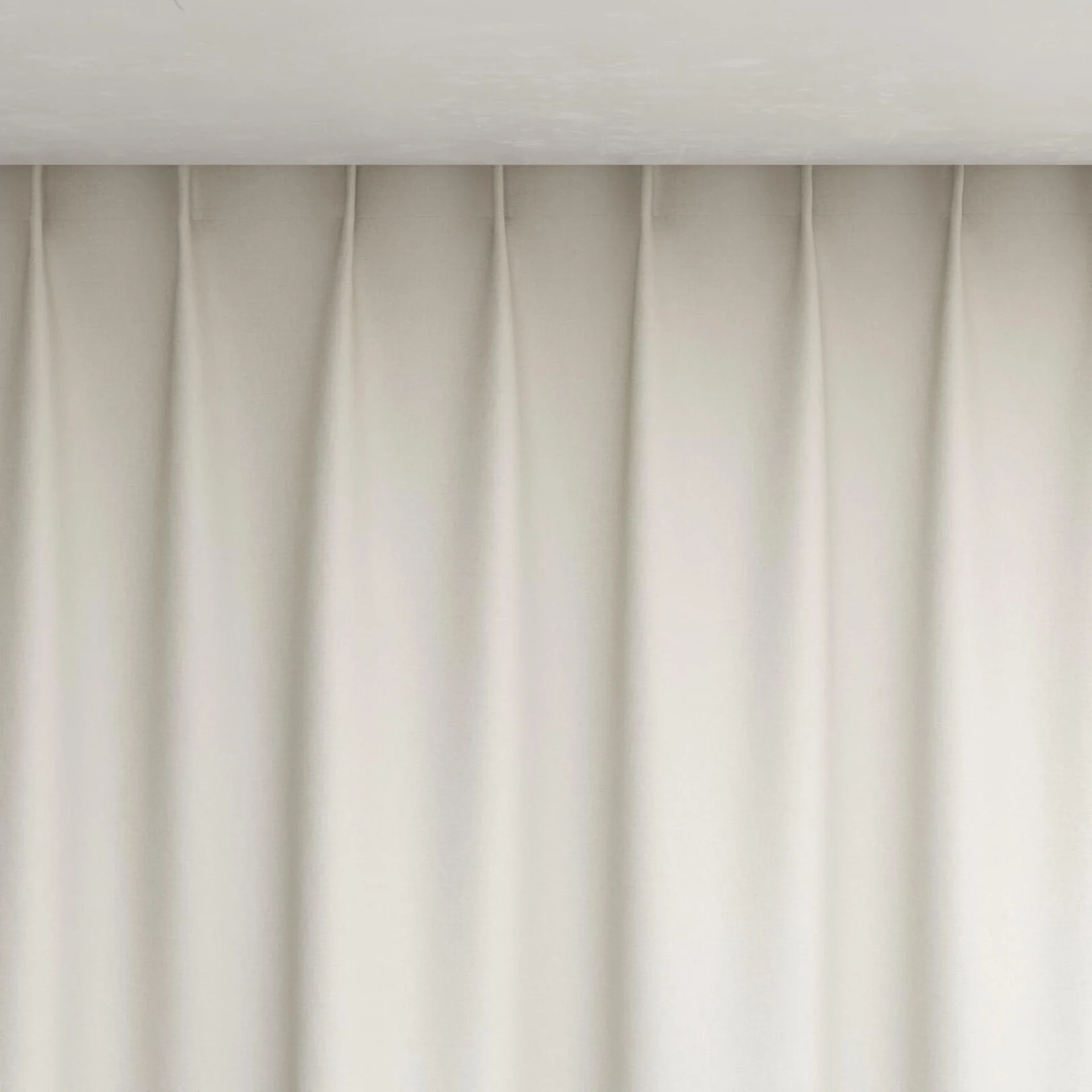 Top view of Rewind Cream, pinch pleat