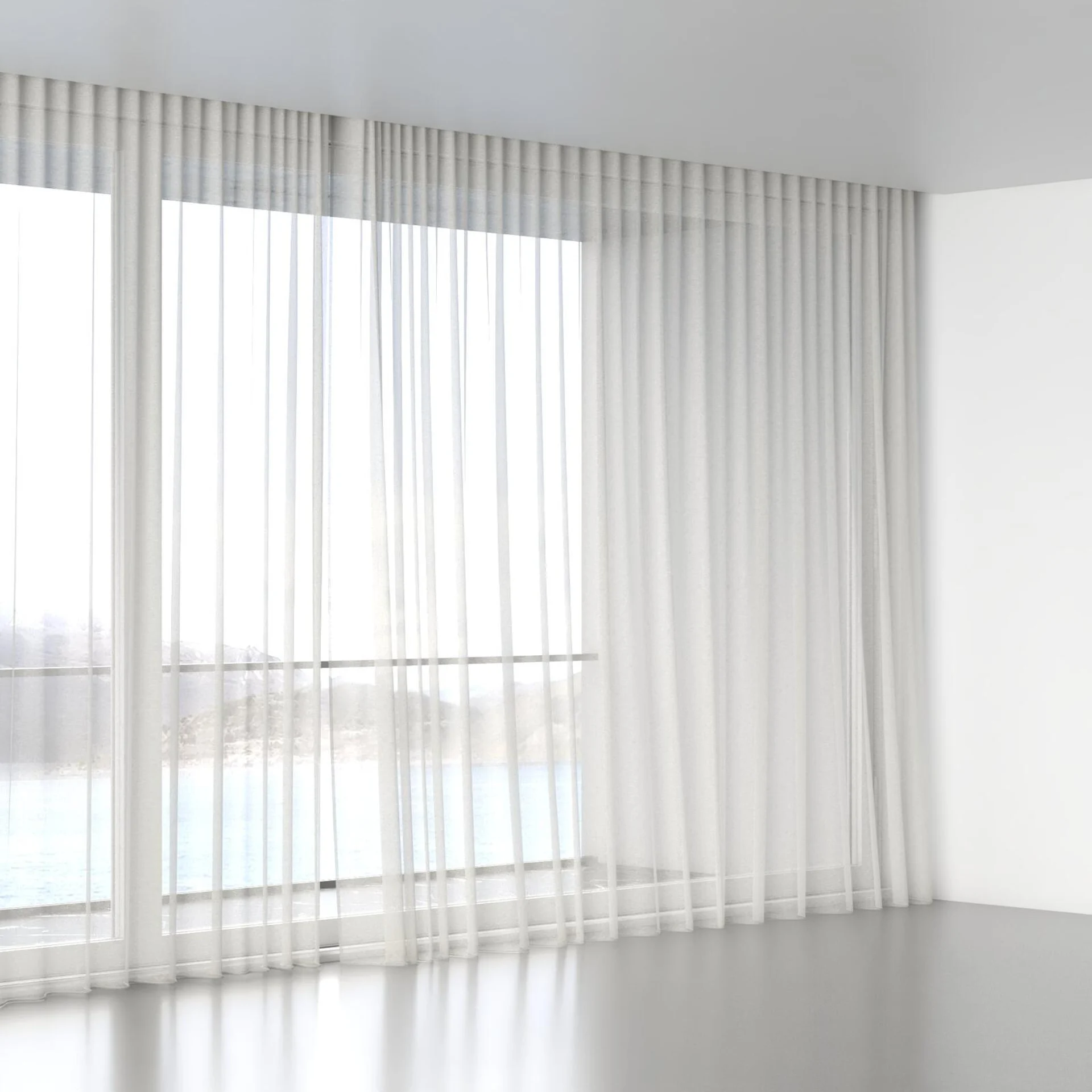 Full view of Marie Whisper, wave pleat