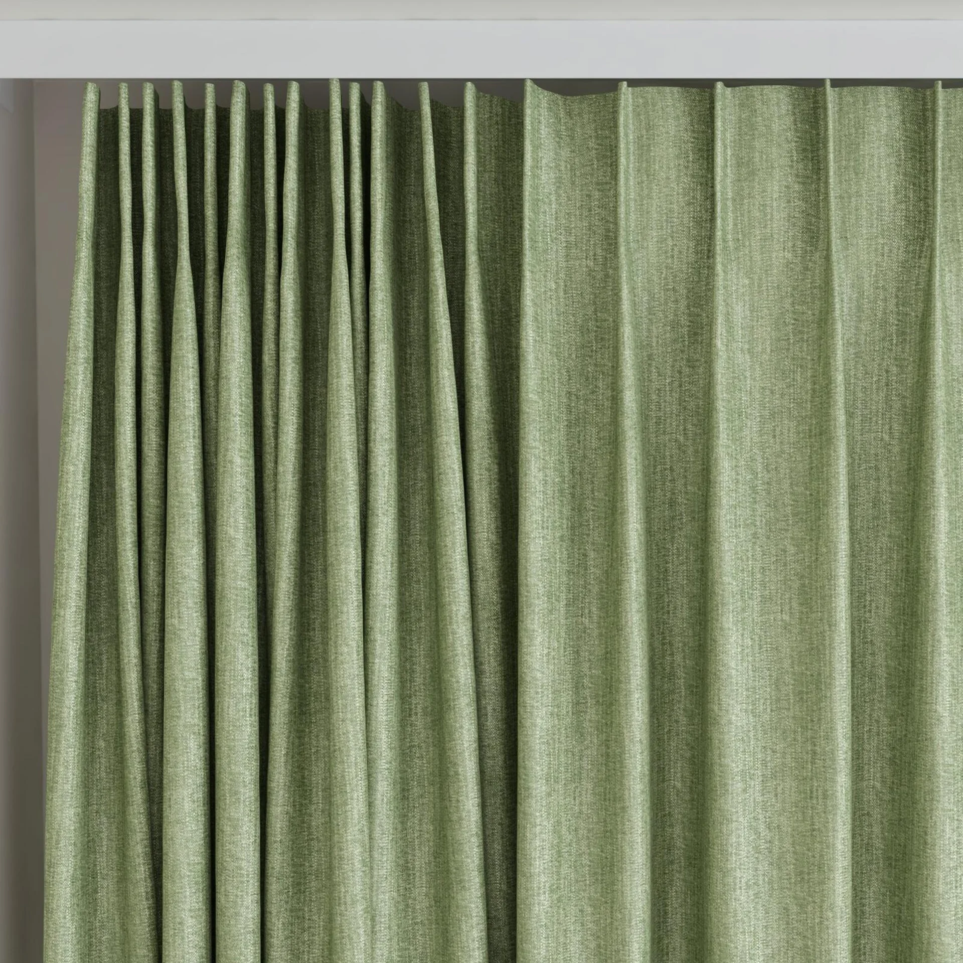Top view of Trezor Laurel, on curtain rail