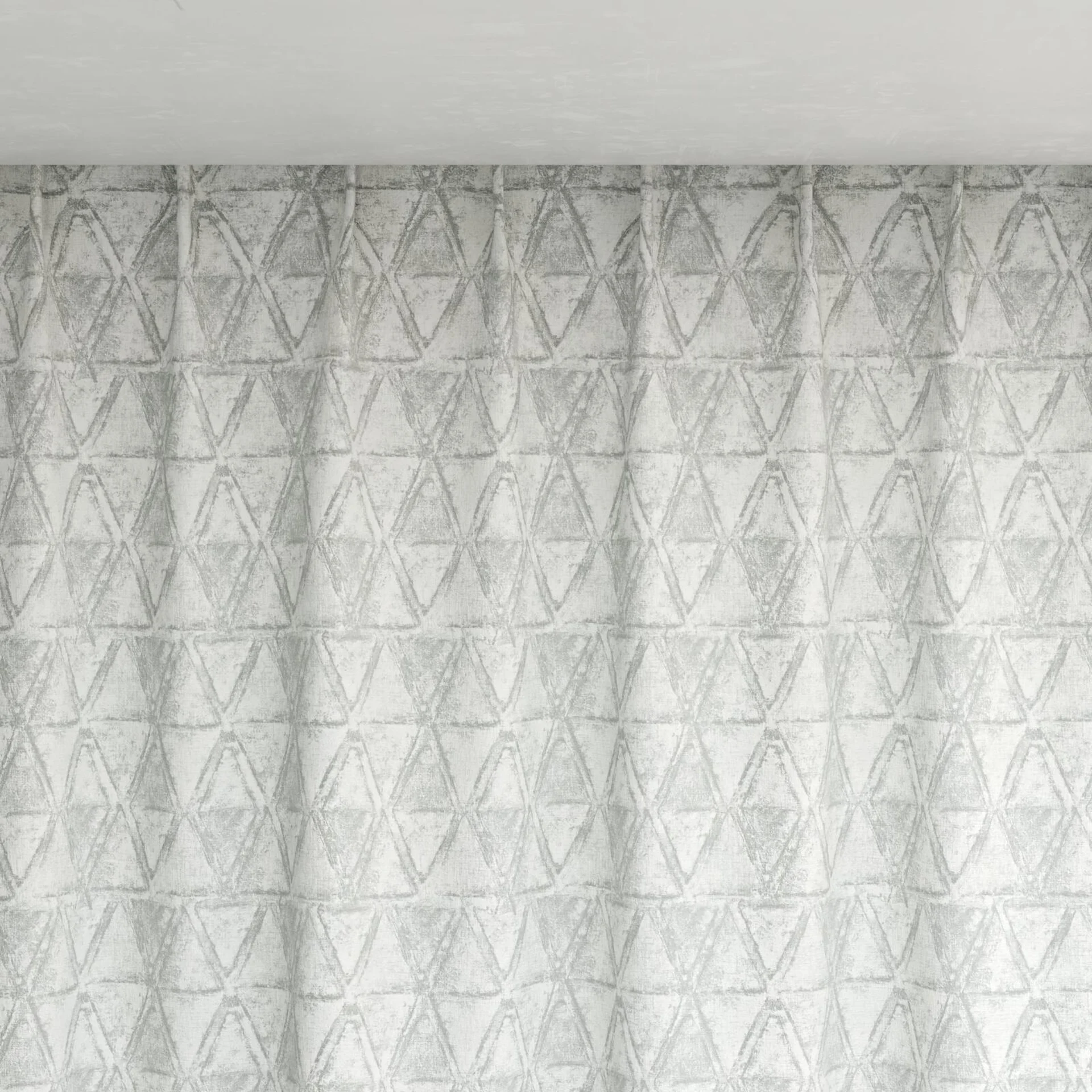 Top view of Handsome Crystal, pinch pleat