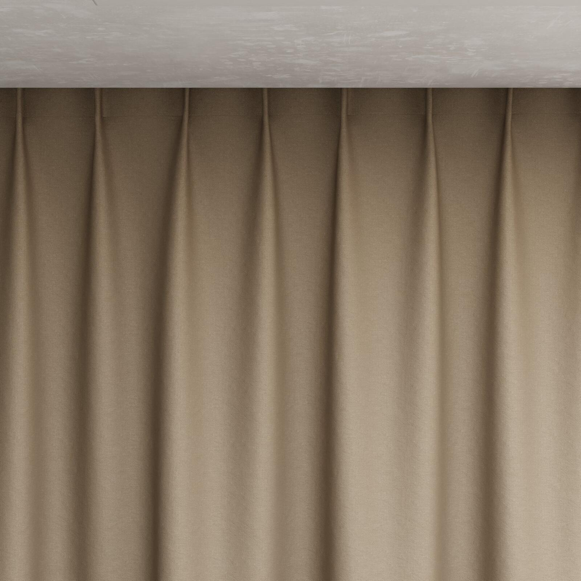 Top view of Brugge Camel, pinch pleat