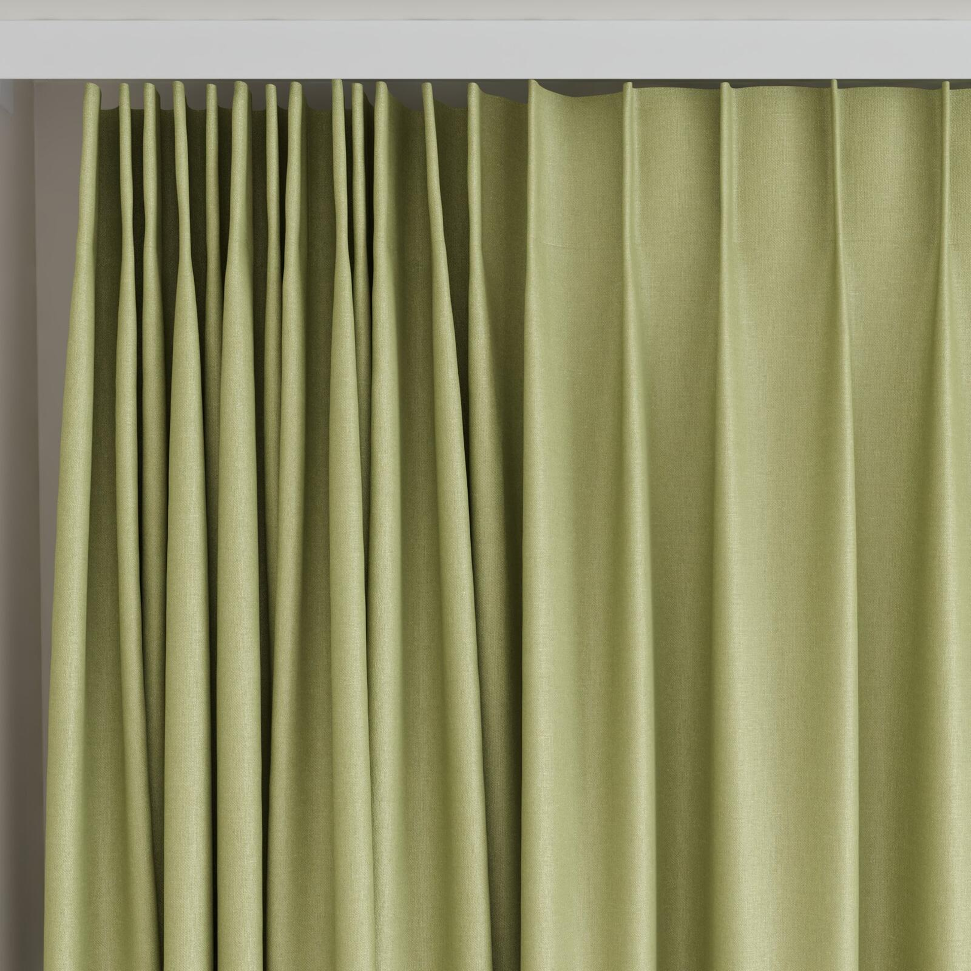 Top view of Kanvas Pear, on curtain rail