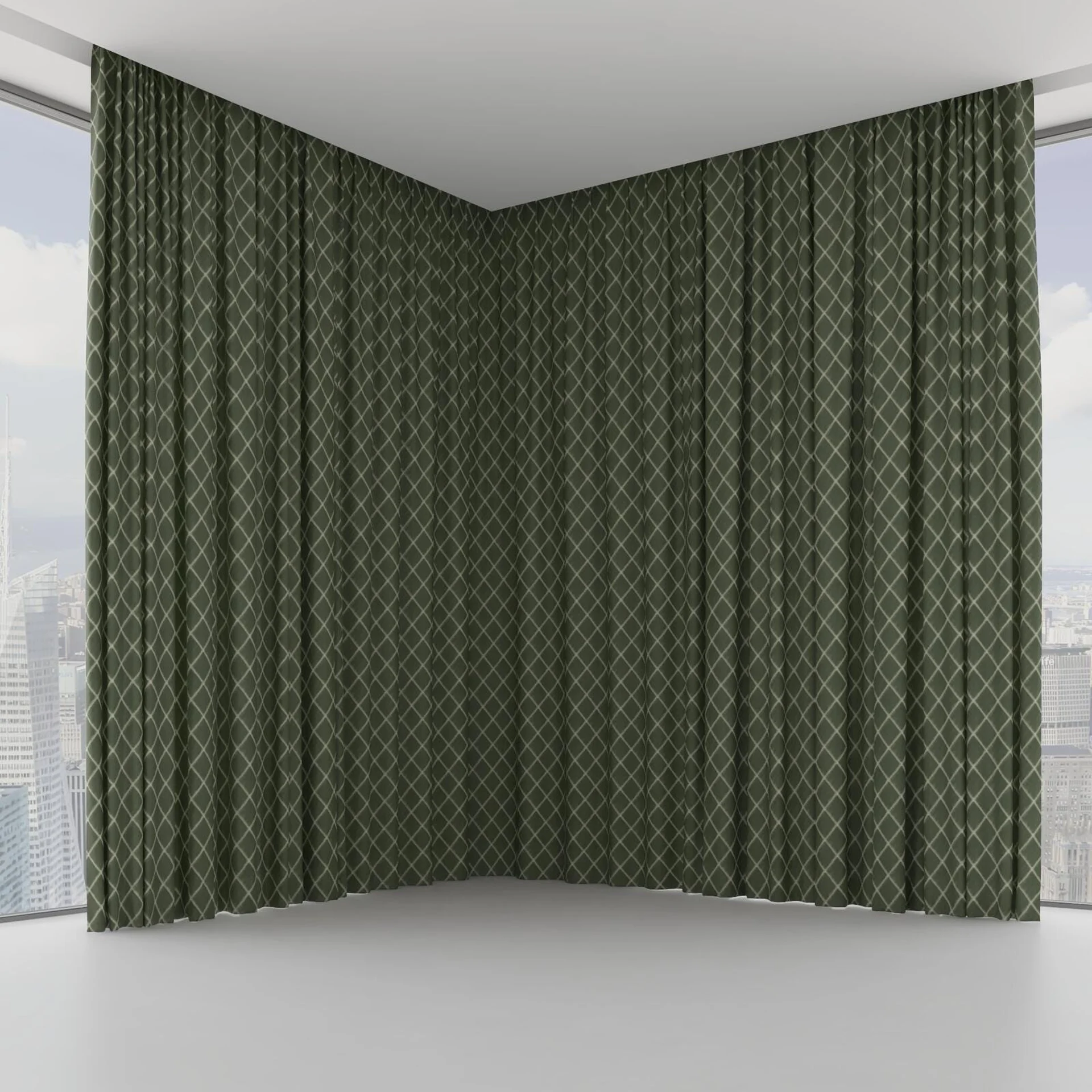 Front view of Pantheon Thyme, on hidden rail