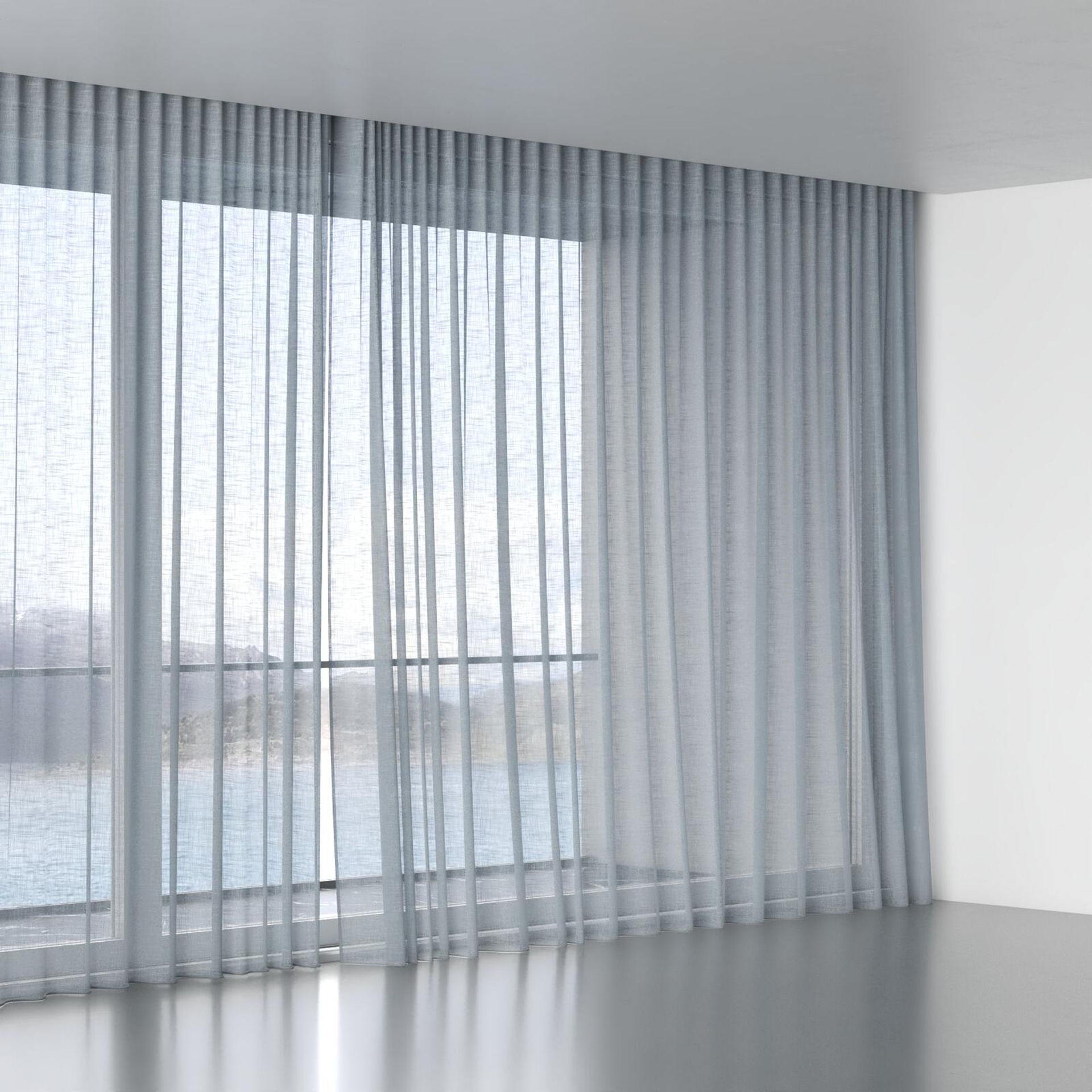 Full view of Savina Sky, wave pleat