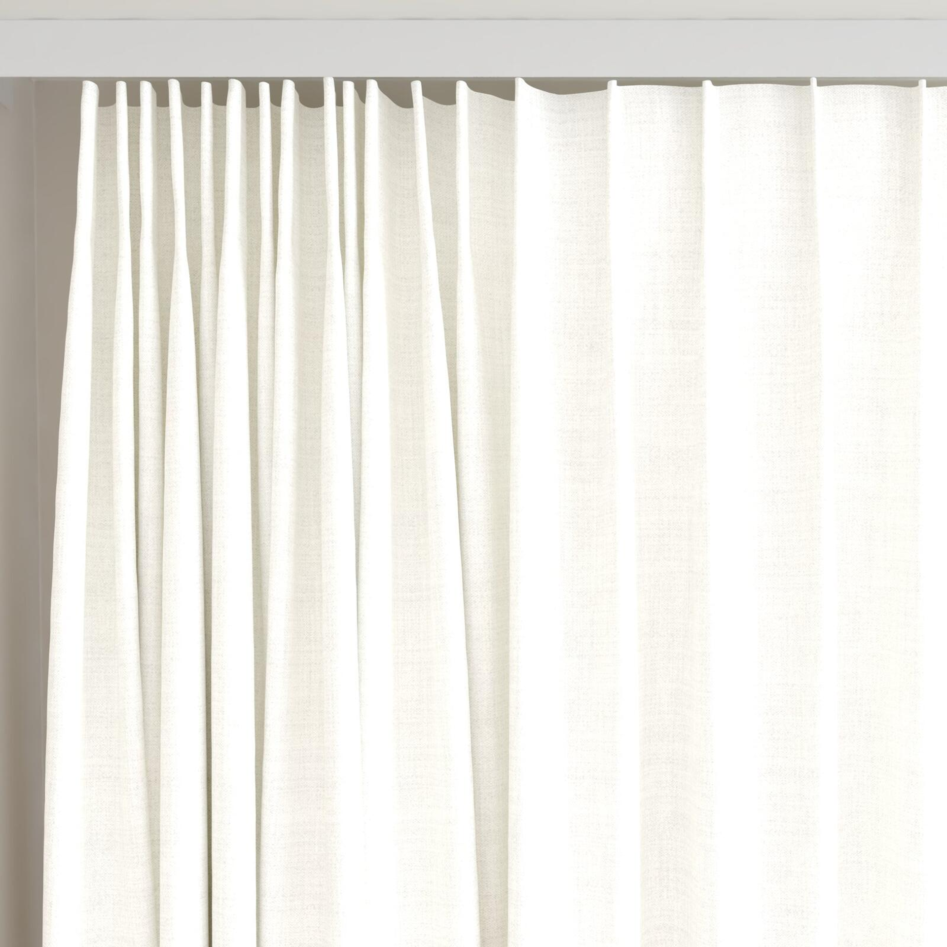 Top view of Keystone Swan, on curtain rail
