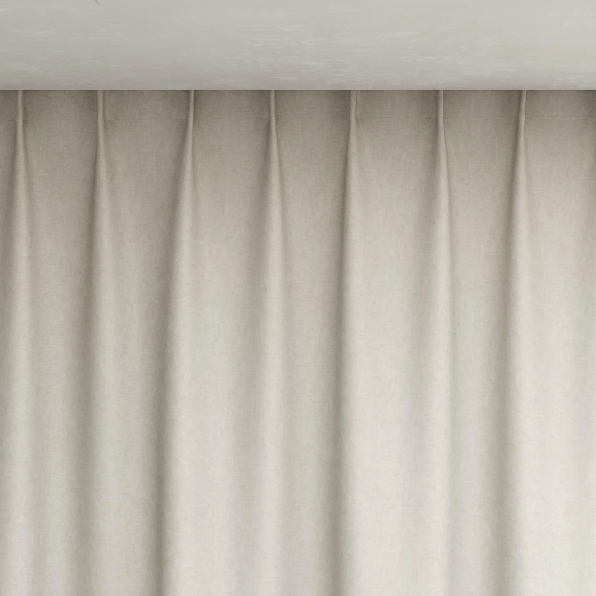 Top view of Glamour Sesame, pinch pleat