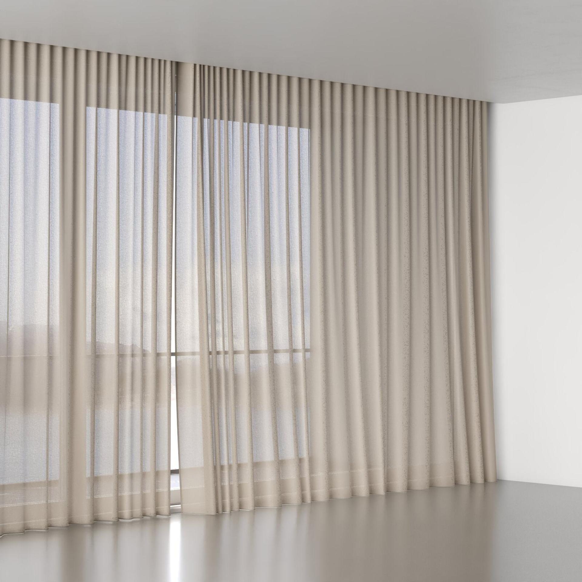 Full view of Wategos Linen, wave pleat