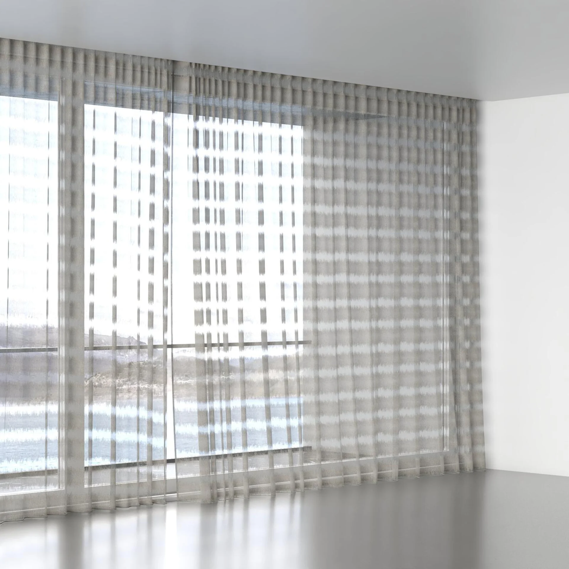 Full view of Speed Plaza, wave pleat