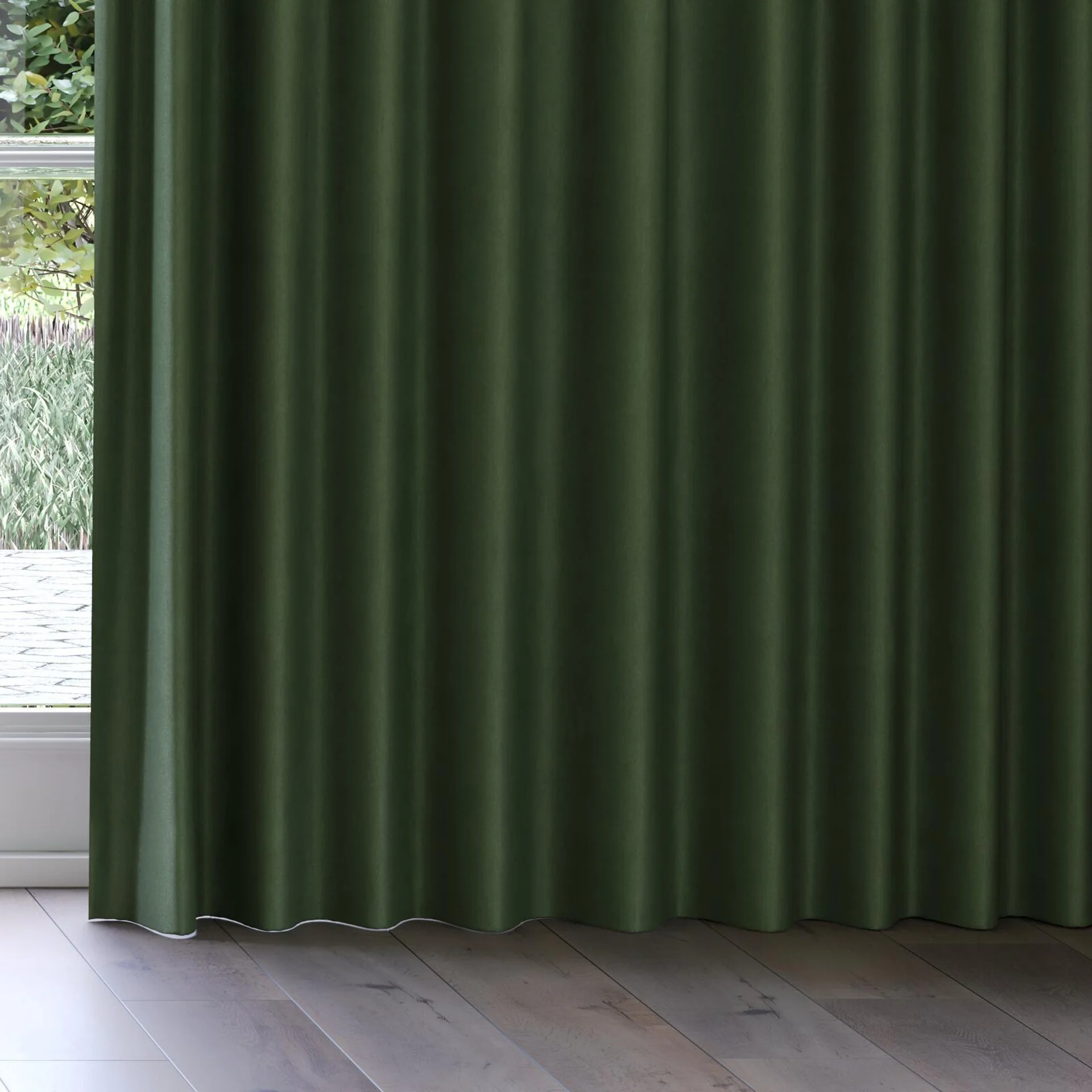 Bottom view of Lech Turtle, on curtain rail