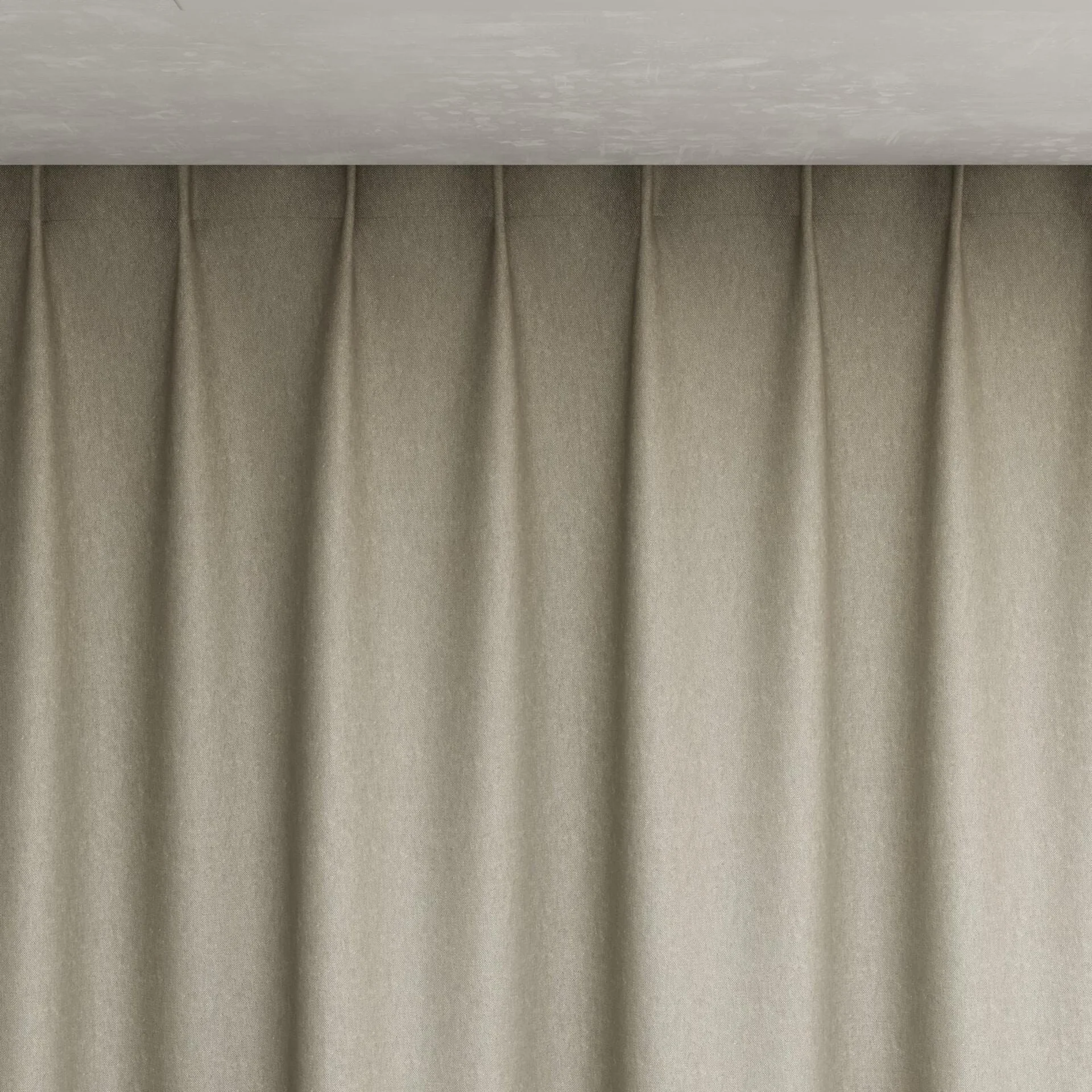 Top view of Infinite Jute, pinch pleat