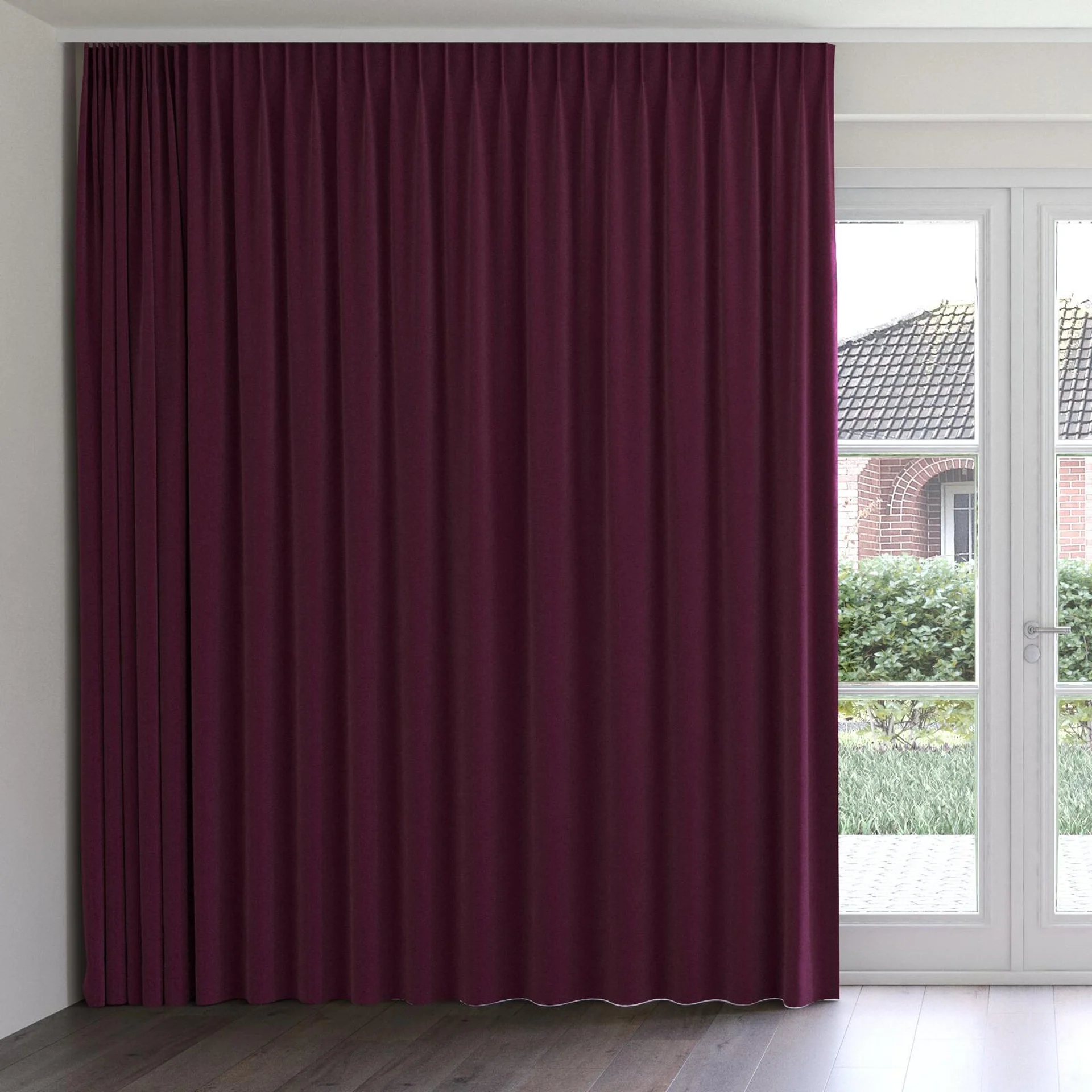 Front view of Vienna Empire, on curtain rail