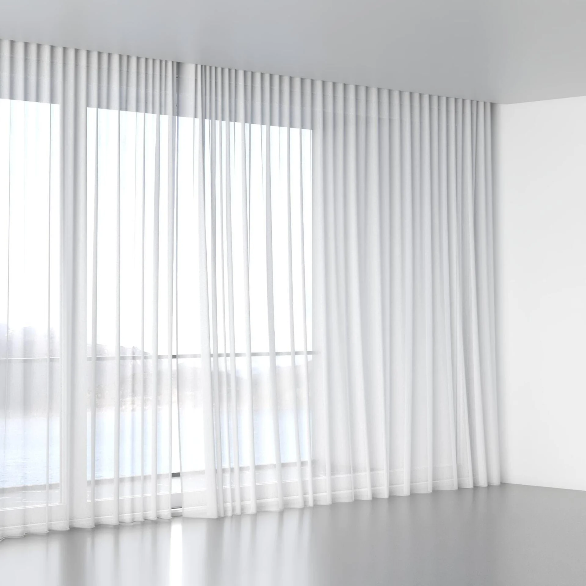 Full view of Monsoon Shell, wave pleat