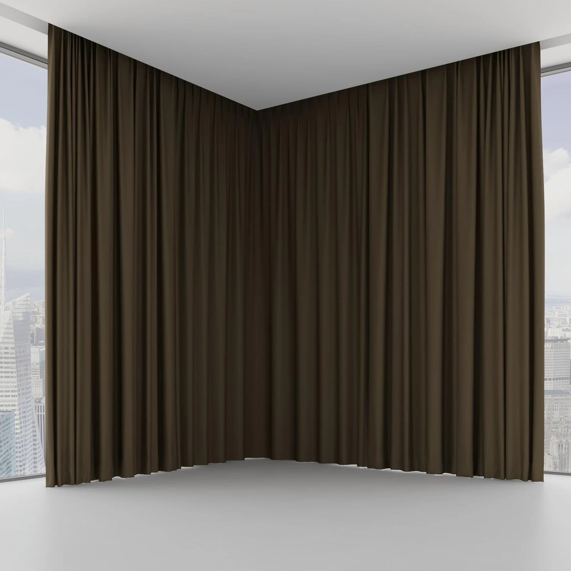 Front view of Vela Mink, on hidden rail