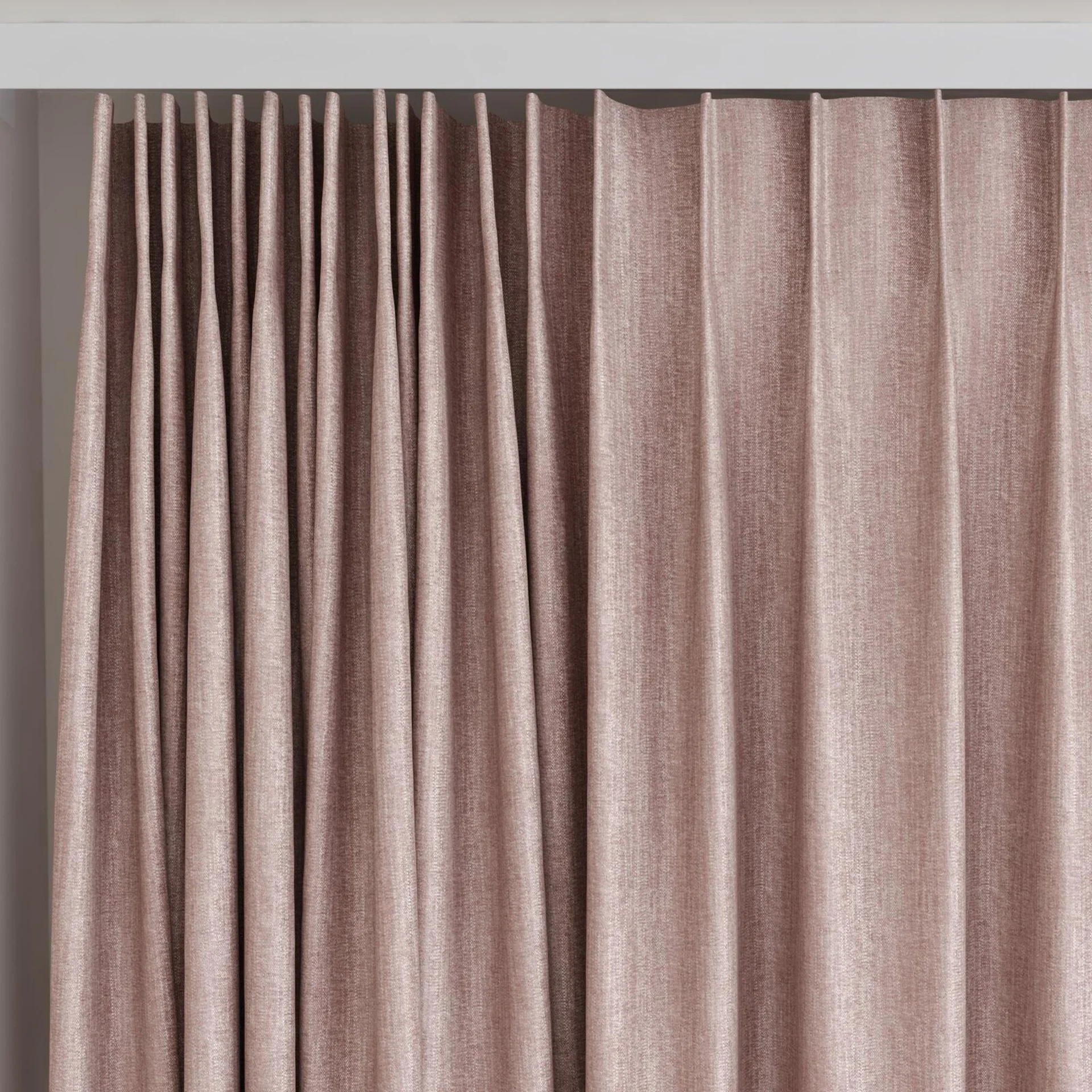 Top view of Trezor Boudoir, on curtain rail