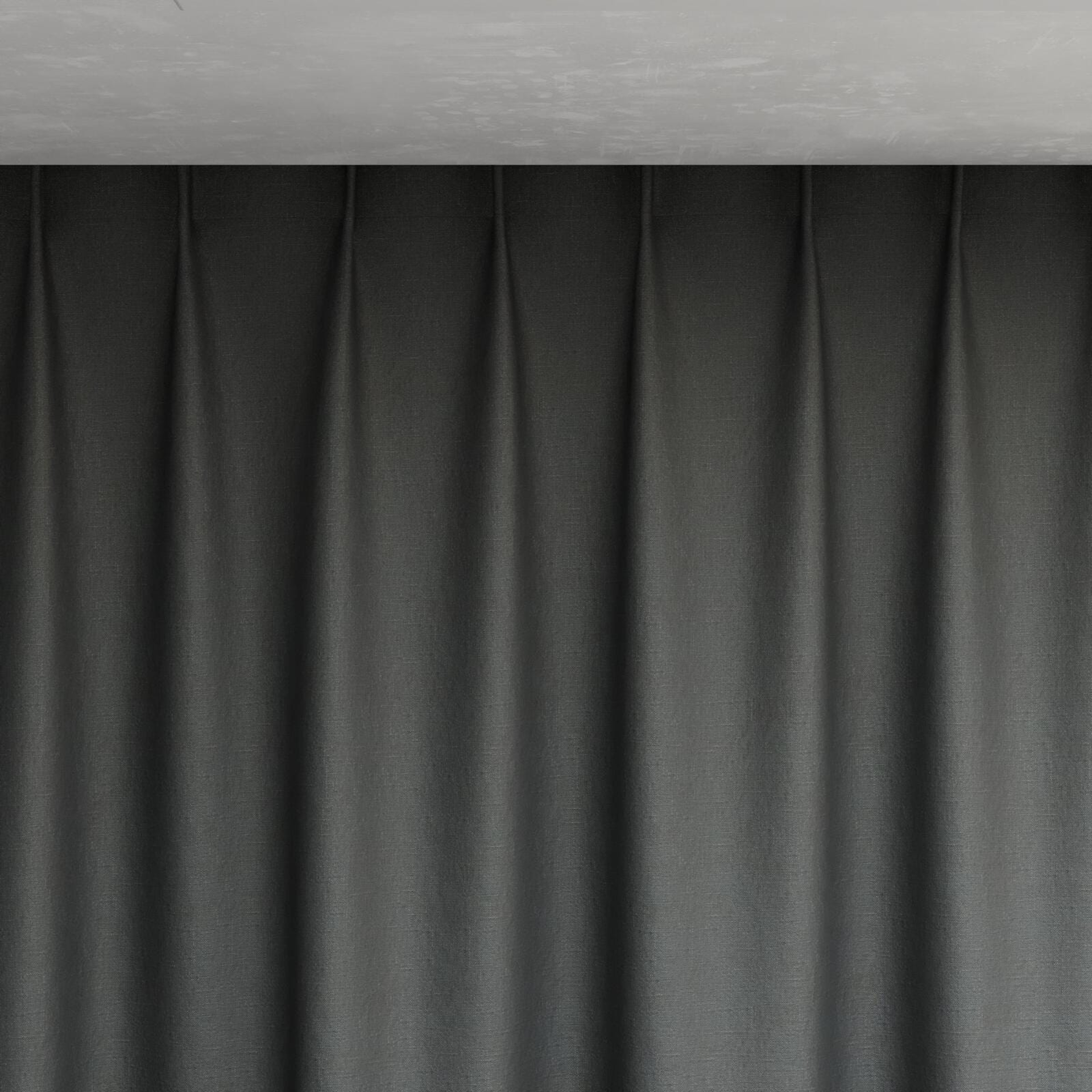 Top view of Eternal Smoke, pinch pleat