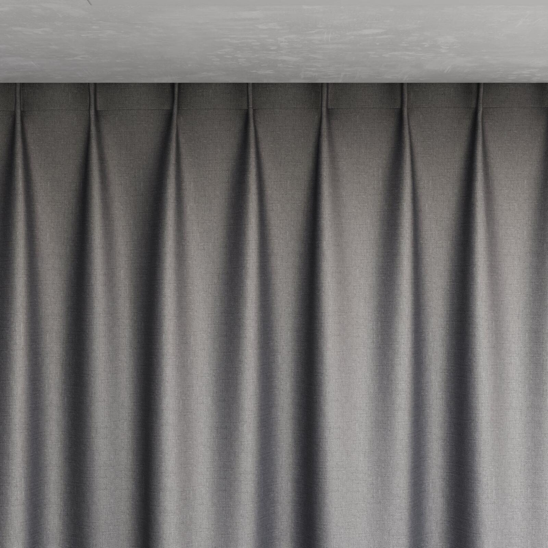 Top view of Stallion 2 Blackout Shadow, pinch pleat
