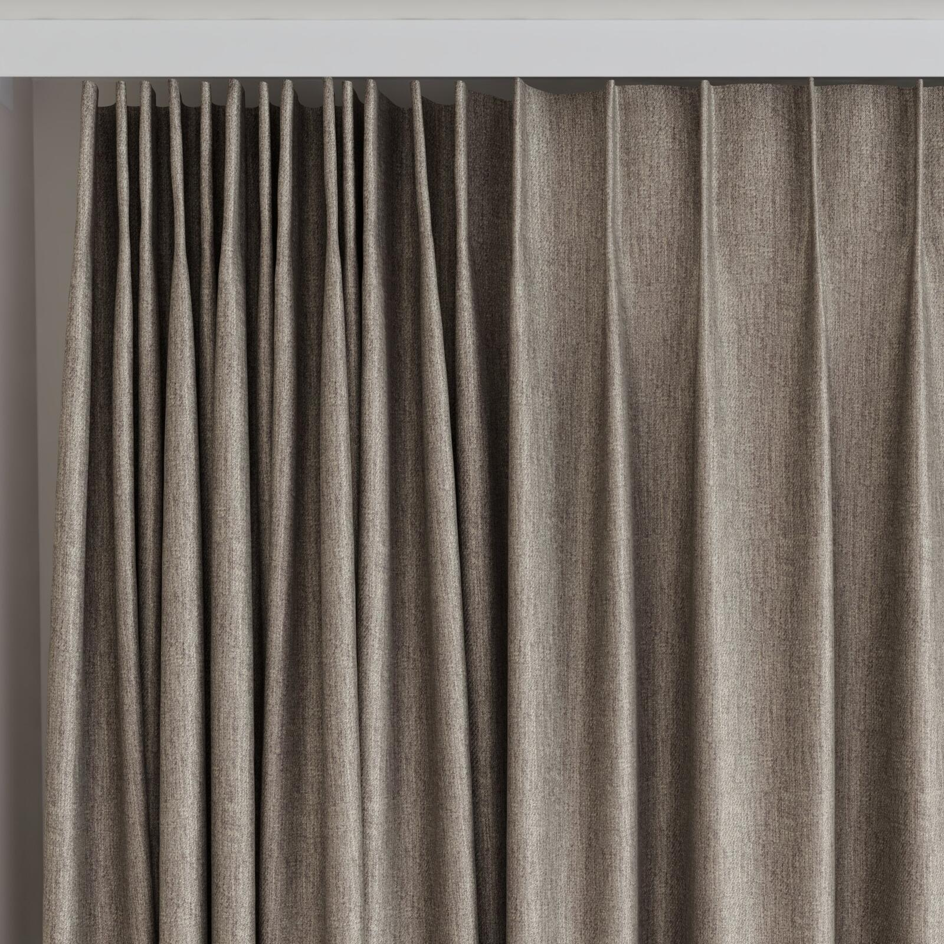 Top view of Fiji Funghi, on curtain rail