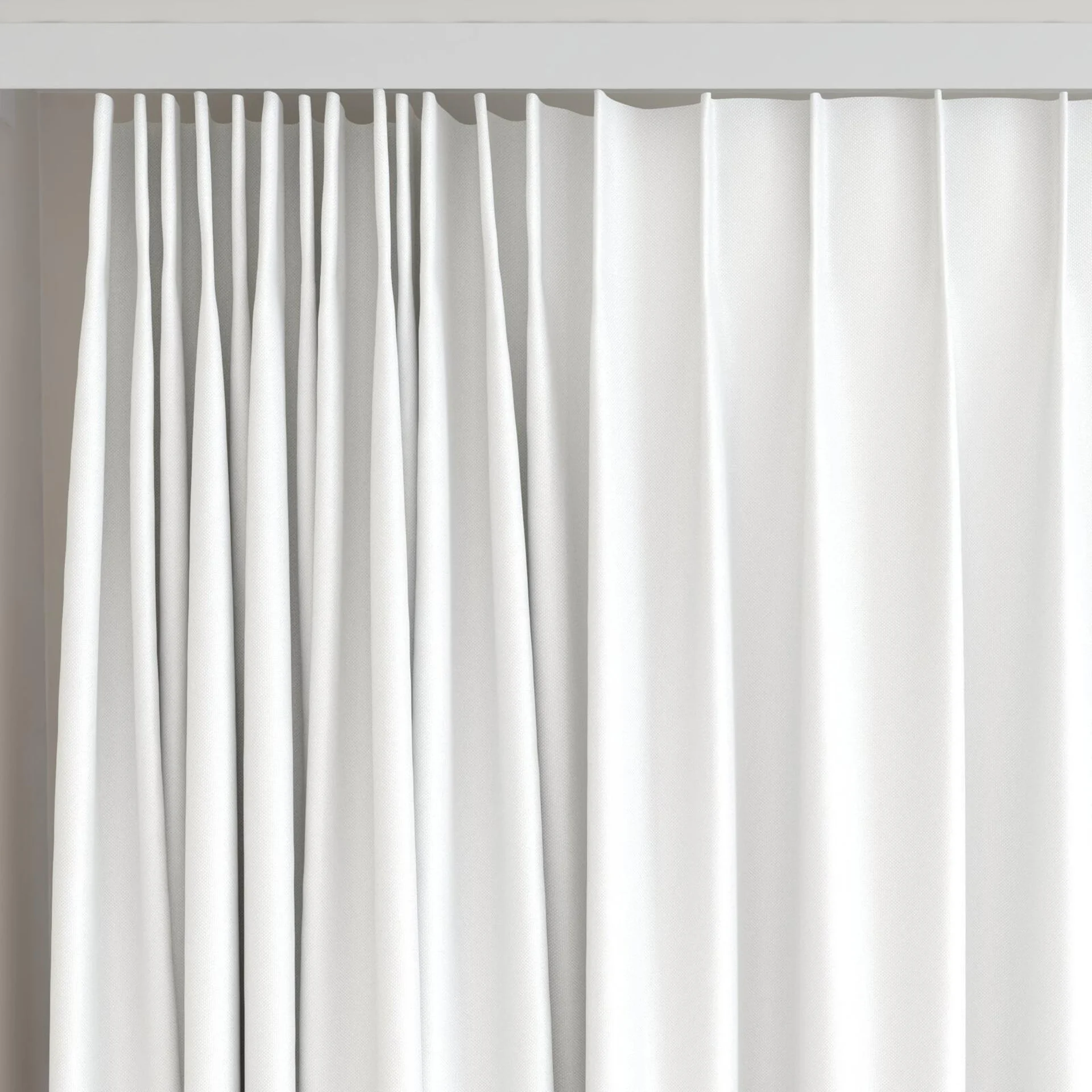 Top view of Grove Champagne, on curtain rail