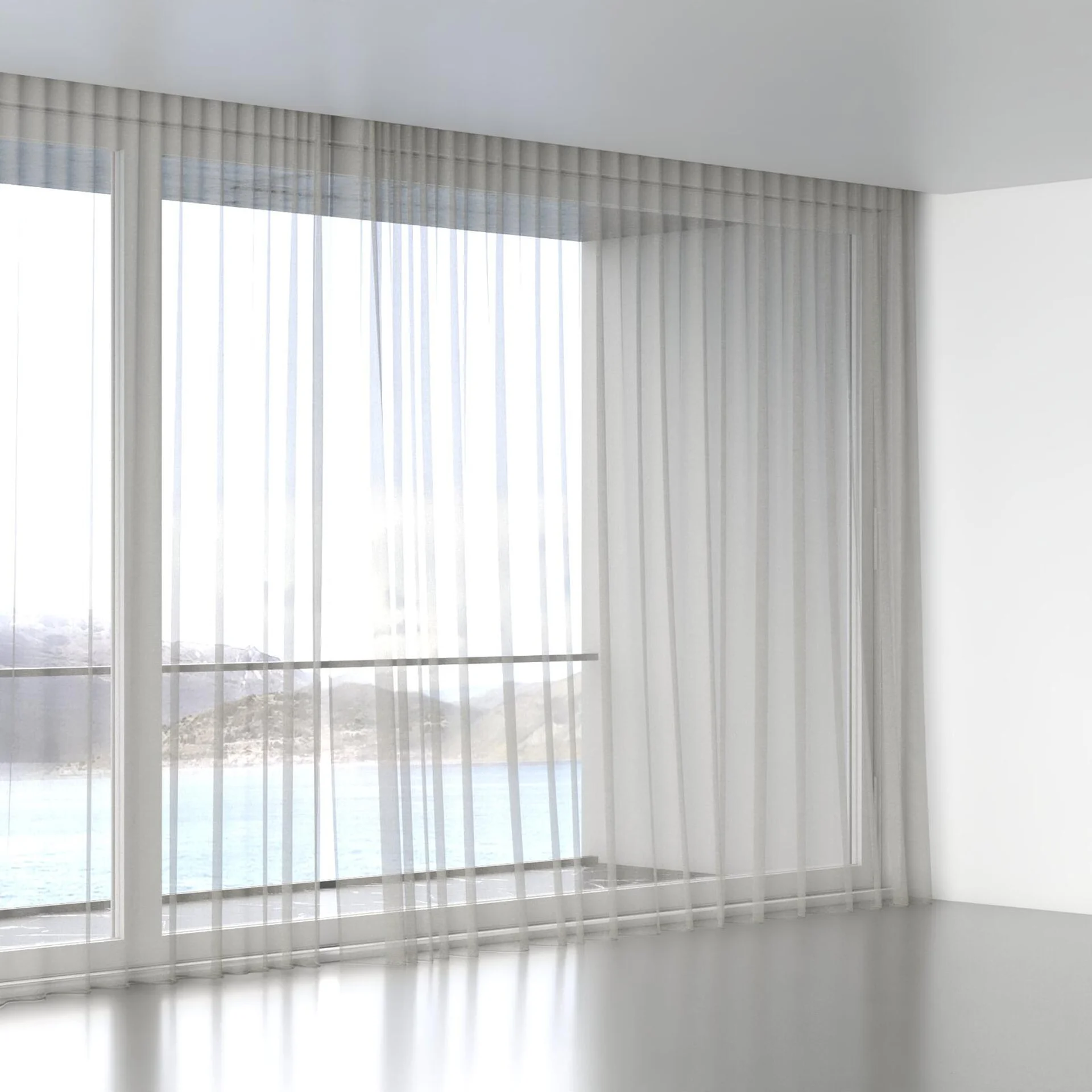 Full view of Rhyme Silver, wave pleat
