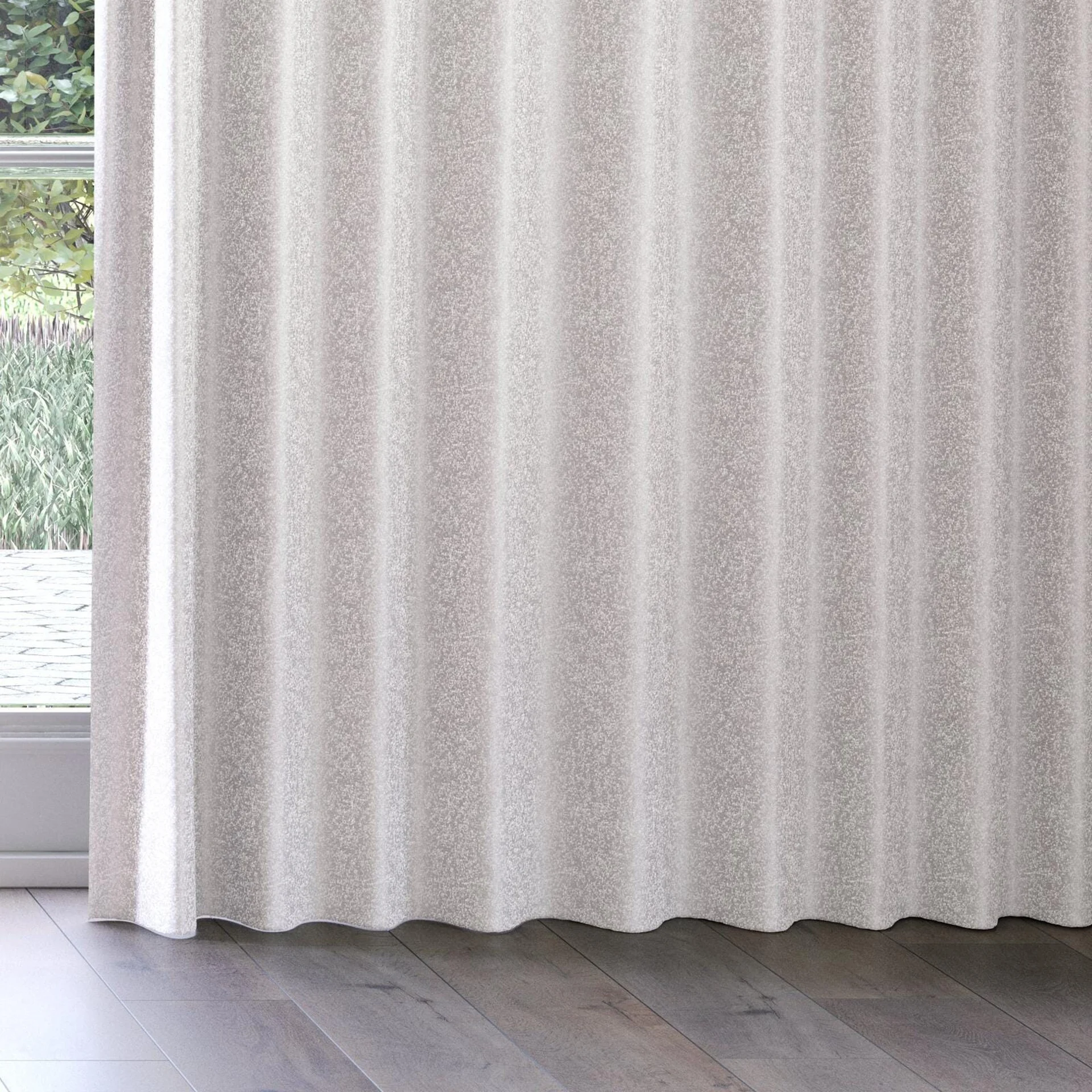 Bottom view of Brigadier Limestone, on curtain rail