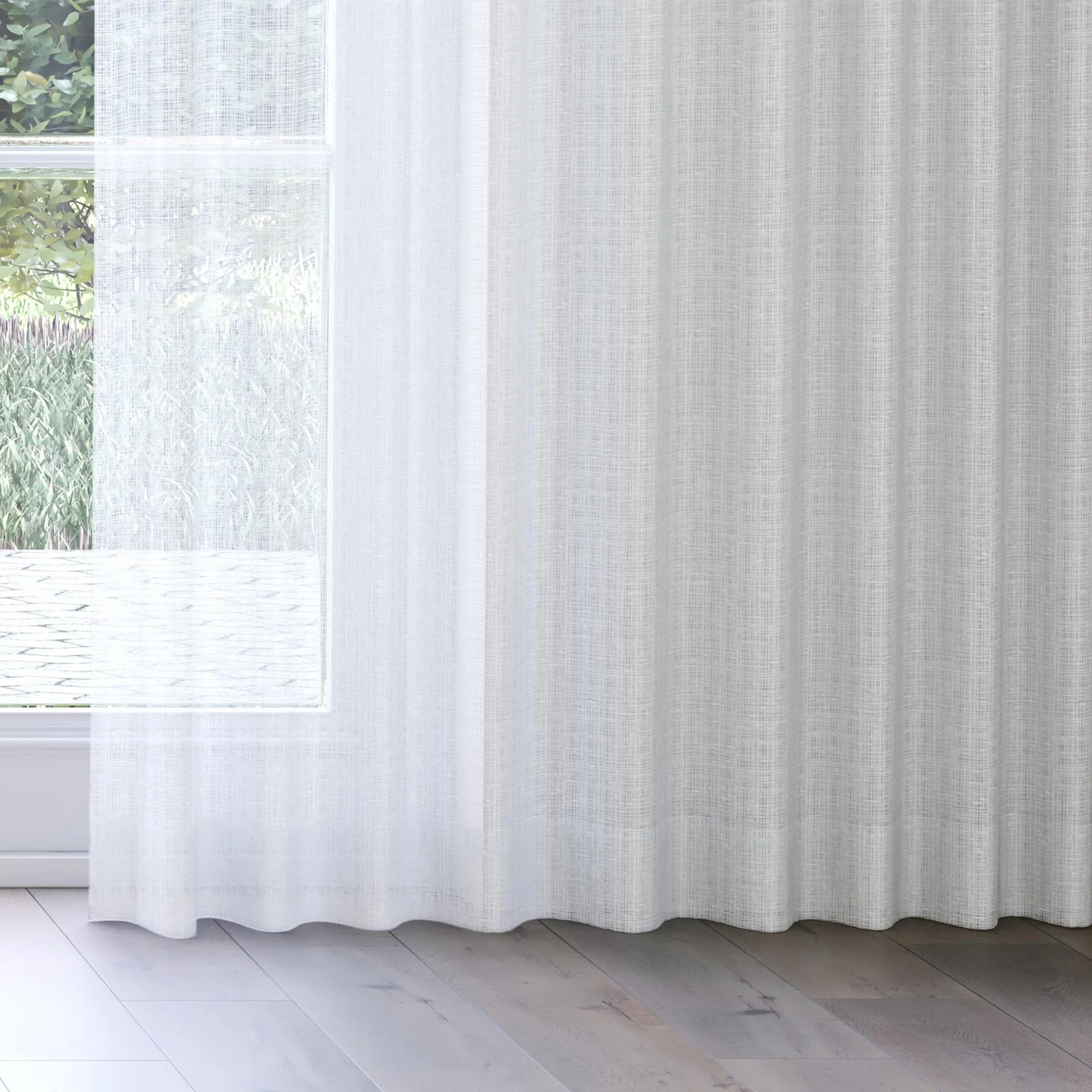 Bottom view of Scandinese Cloud, on curtain rail