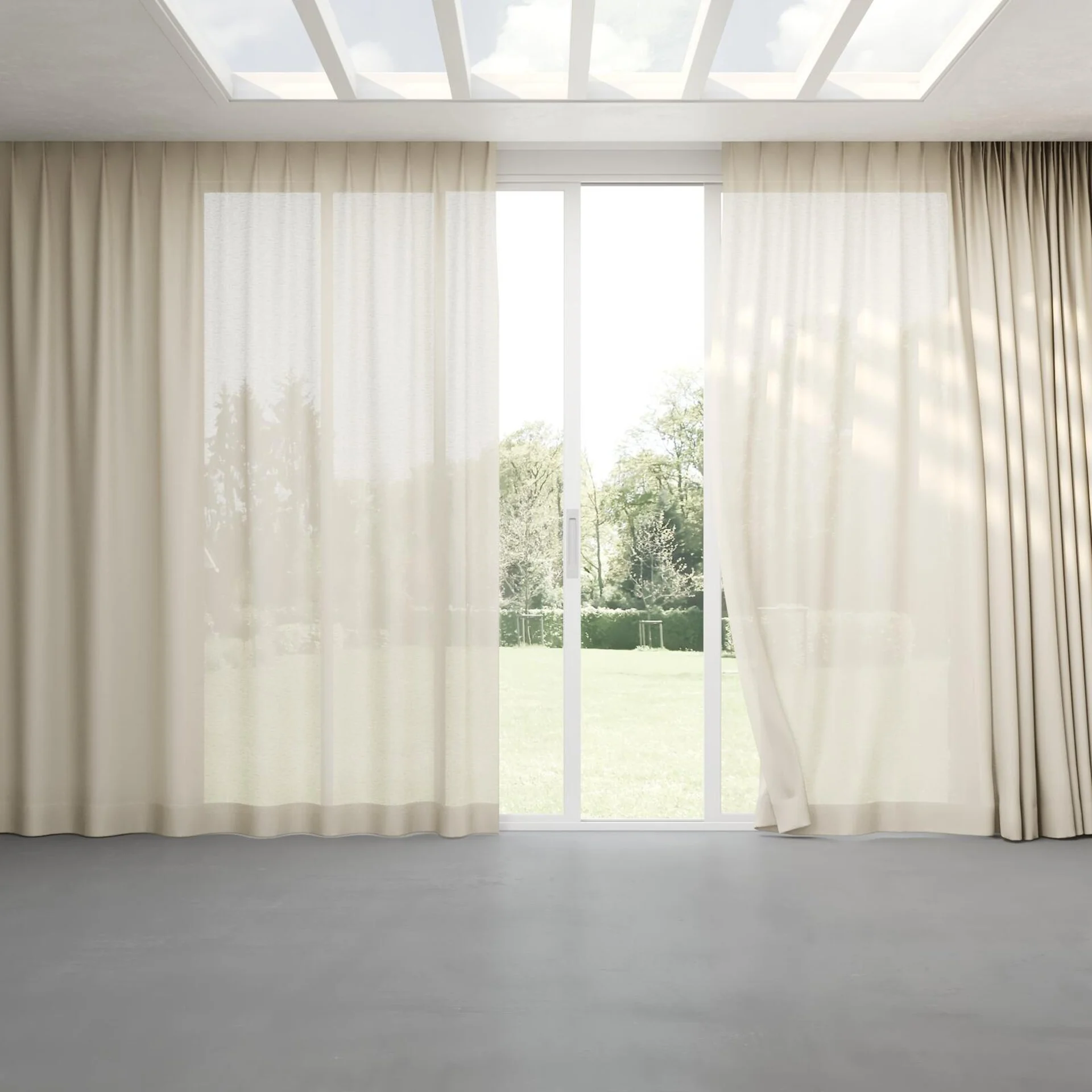 Full view of Kyoto Grain, pinch pleat