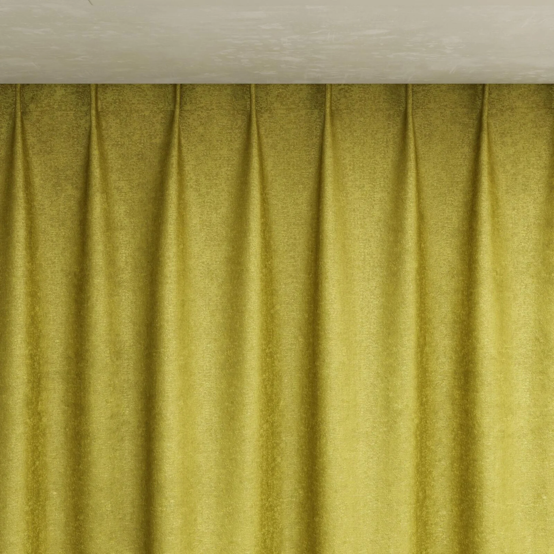 Top view of Hug Chartreuse, pinch pleat