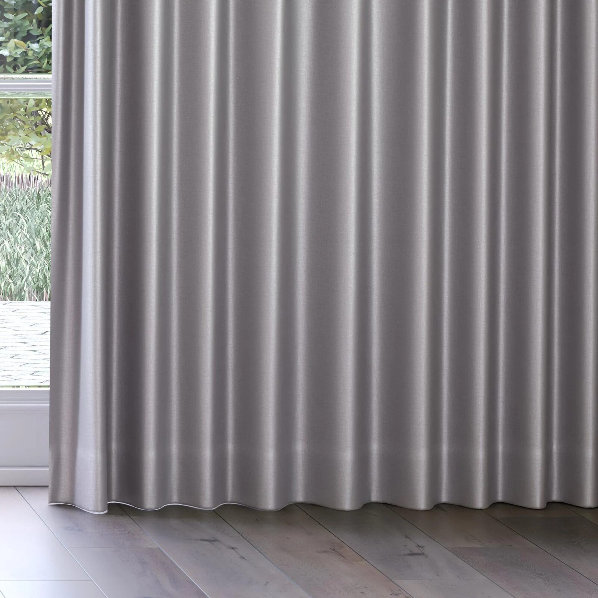 Bottom view of Consul Aluminium, on curtain rail