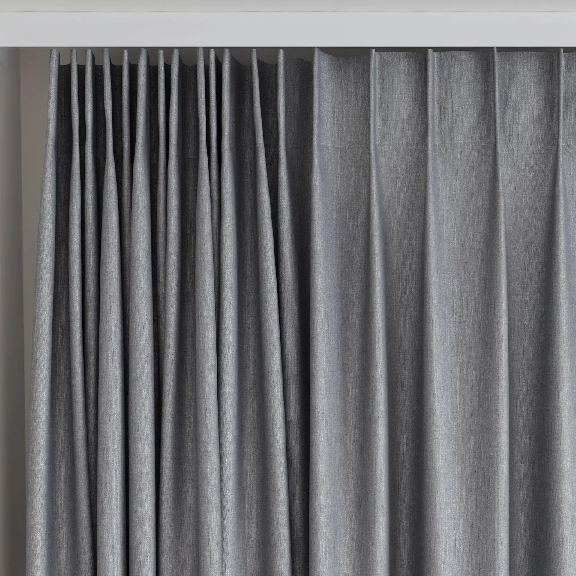 Top view of Bavaria Aluminium, on curtain rail