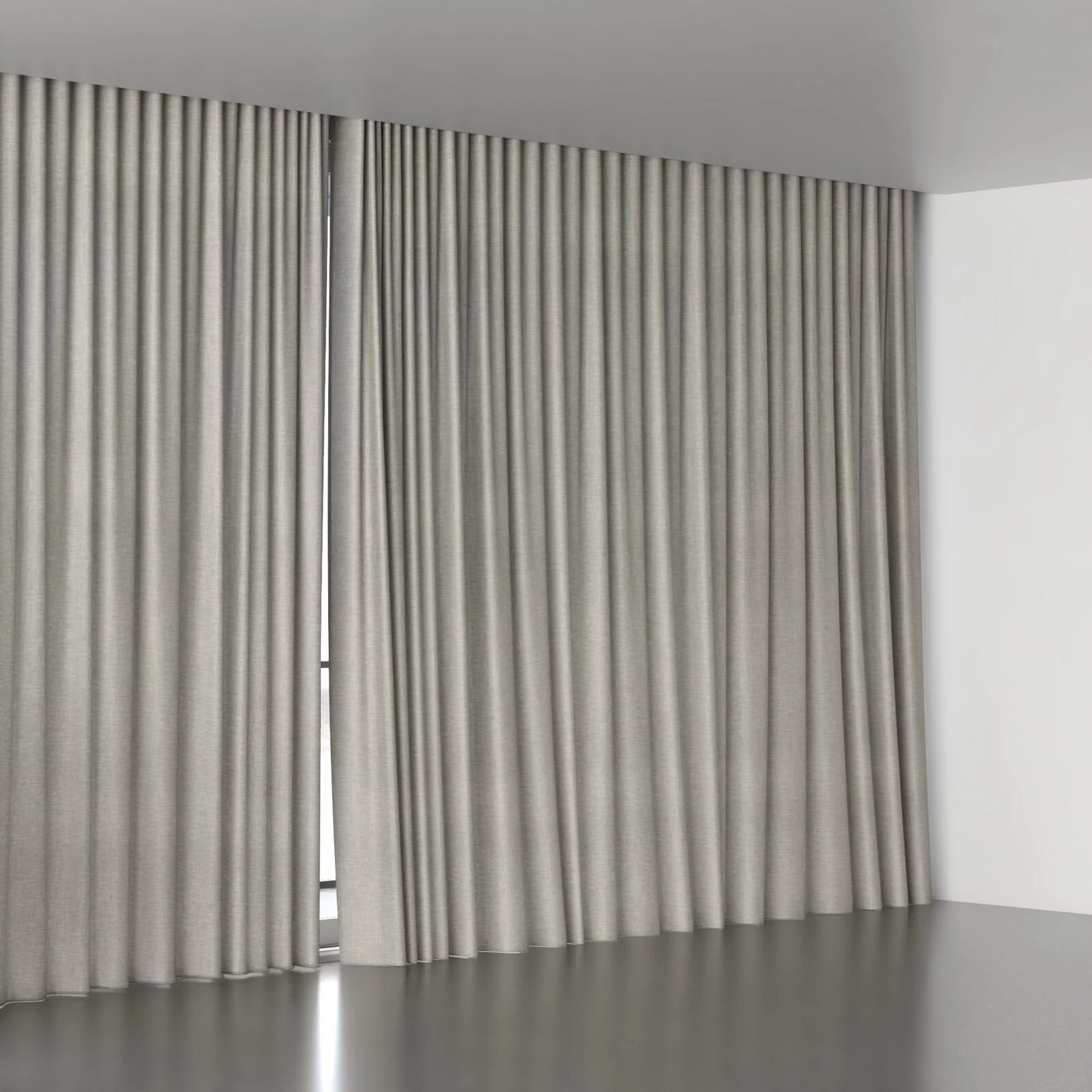 Full view of Oxidant Concrete, wave pleat