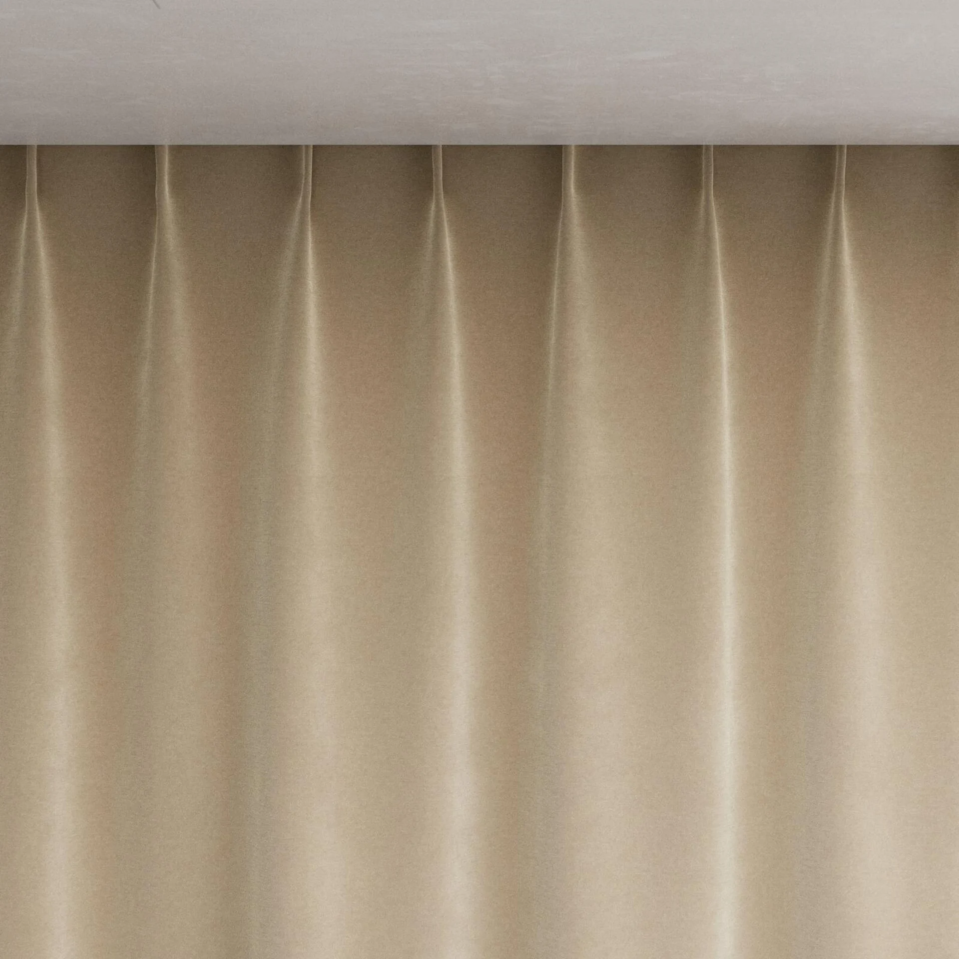Top view of Moon Putty, pinch pleat