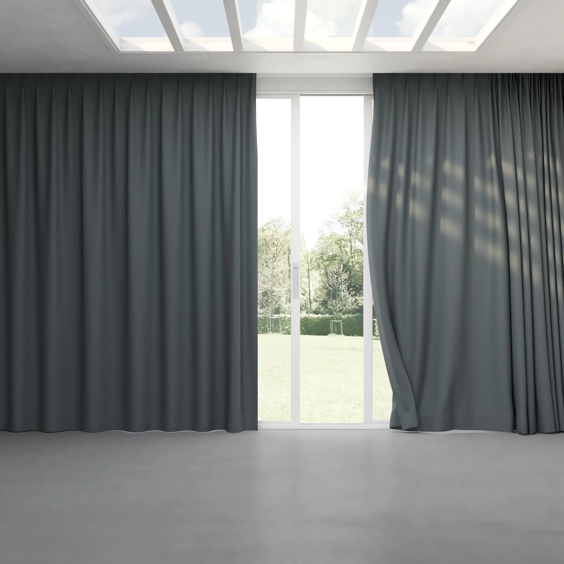 Full view of Element Storm, pinch pleat