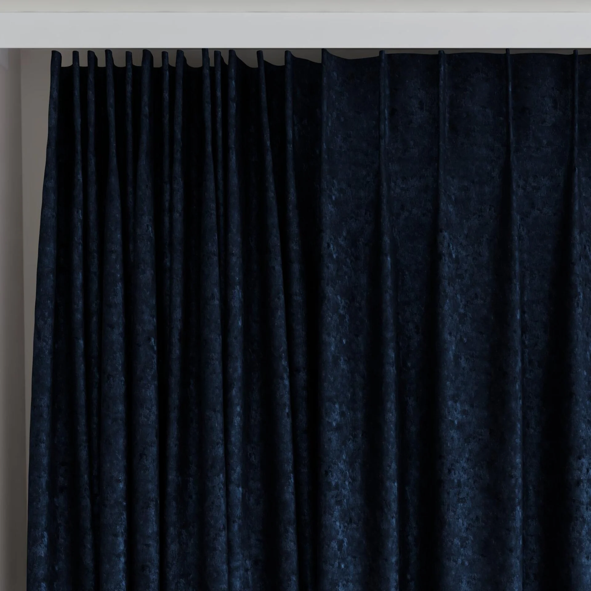 Top view of Opera Cobalt, on curtain rail