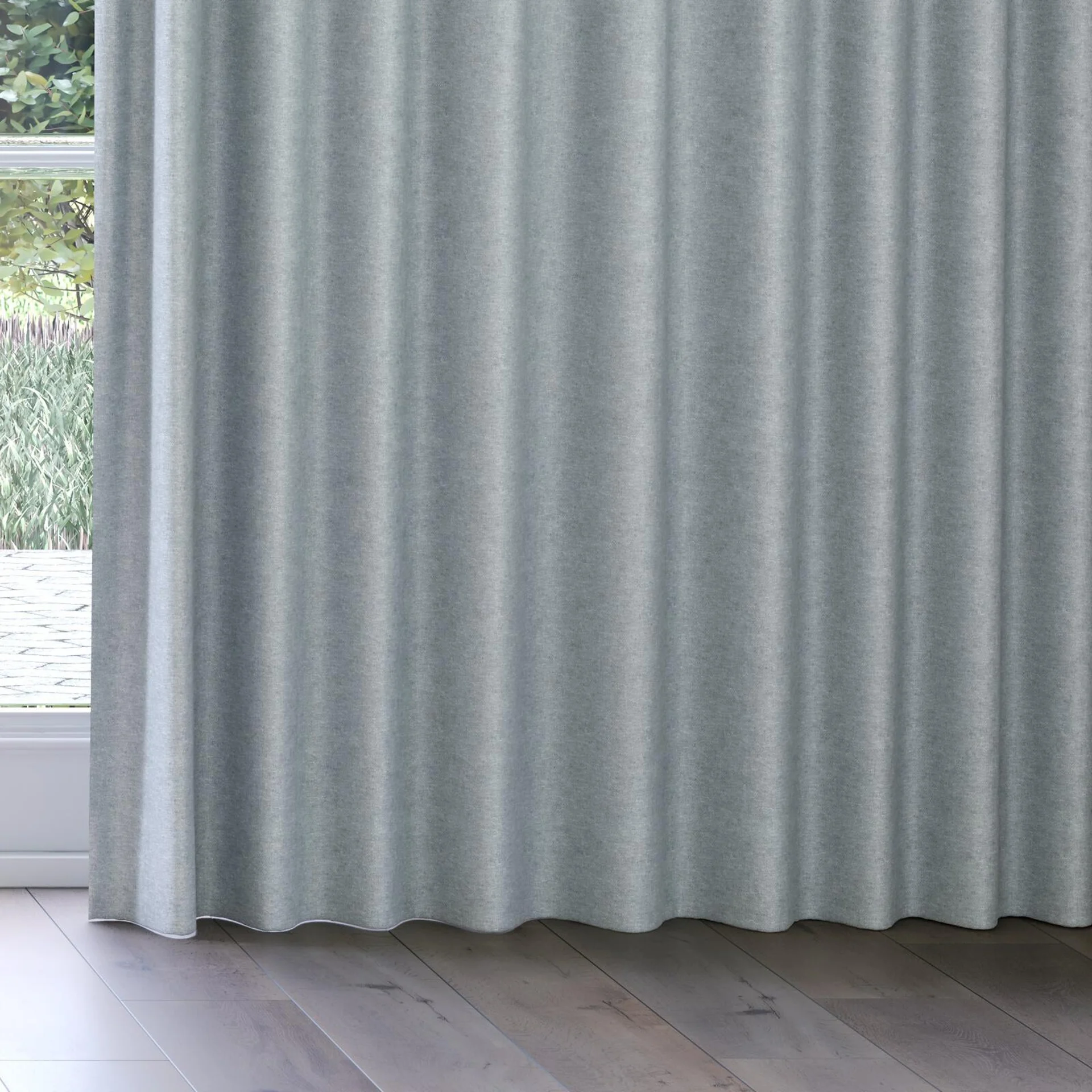 Bottom view of Colourwash Horizon, on curtain rail