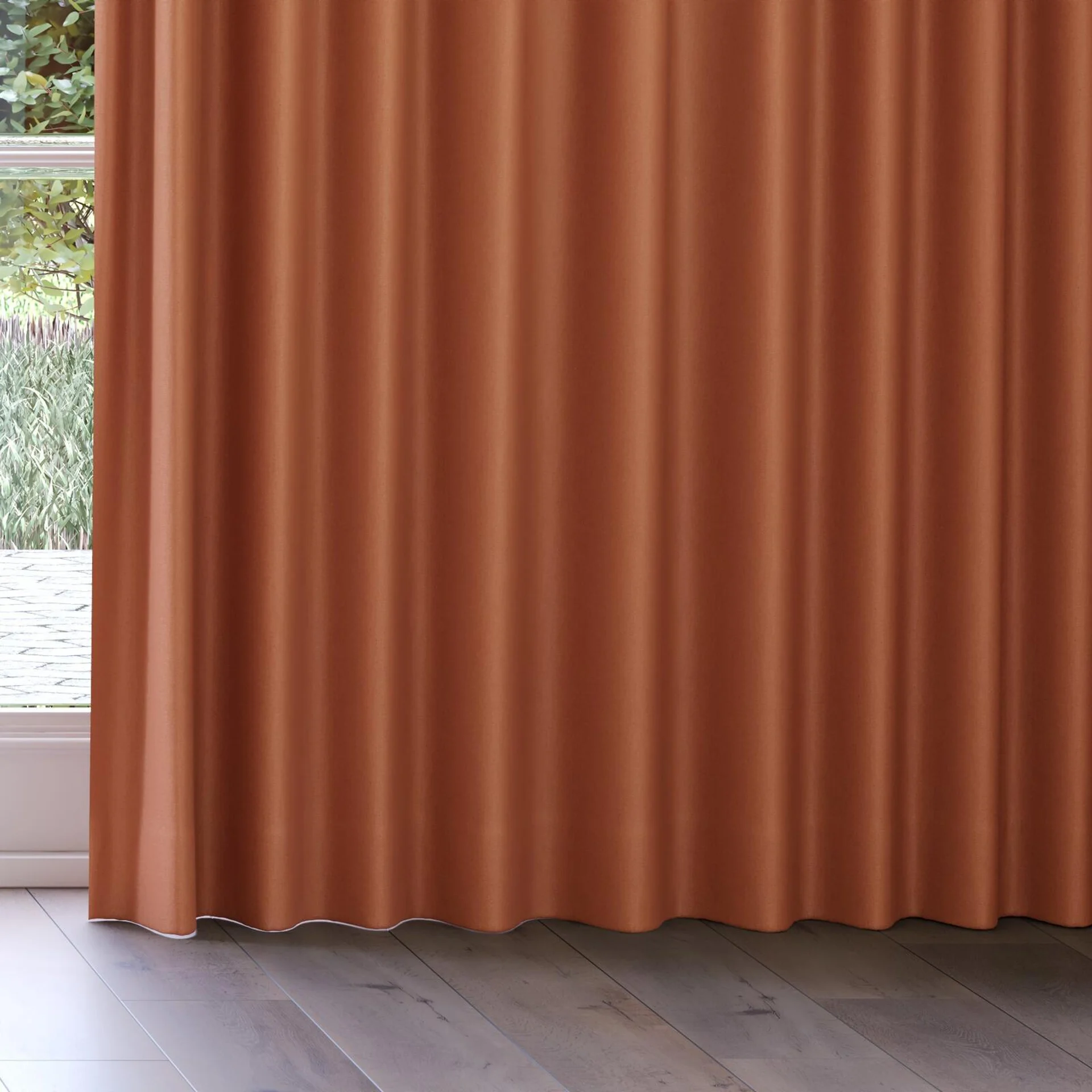 Bottom view of Brugge Terra, on curtain rail