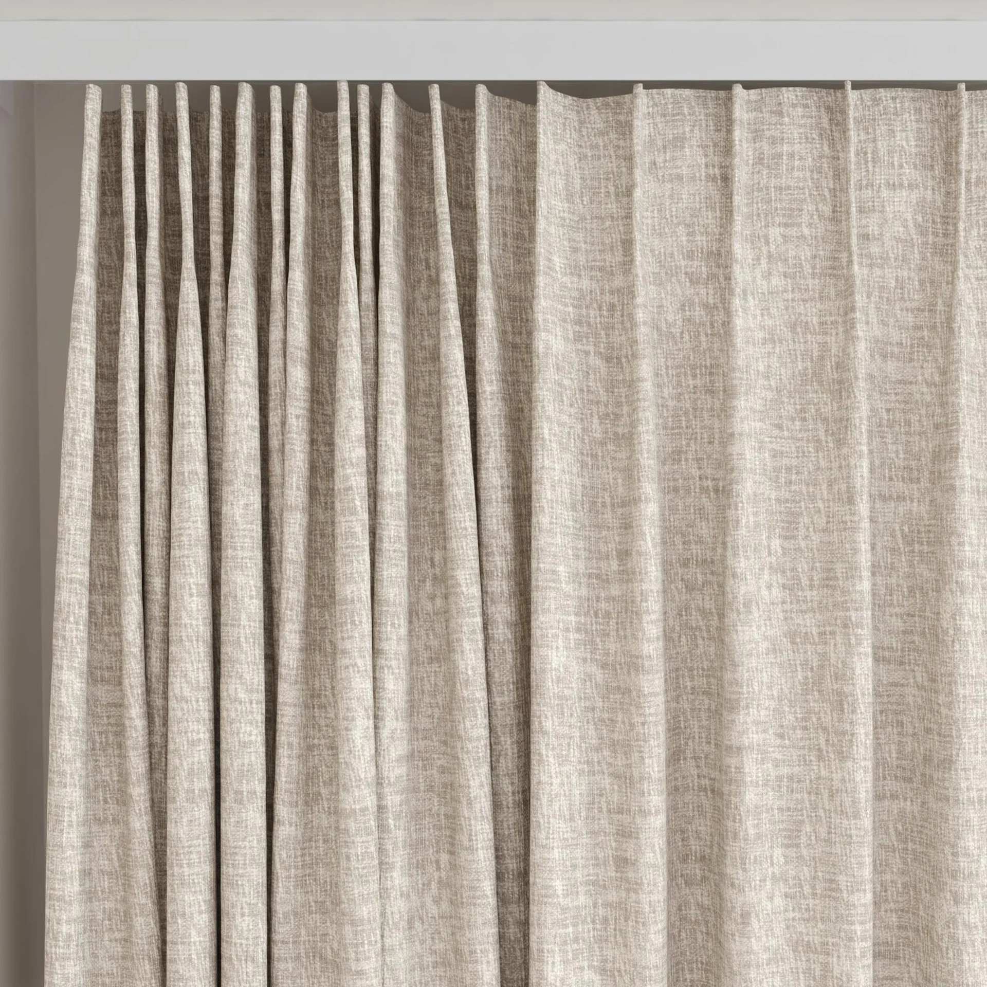 Top view of Earthwild Dune, on curtain rail